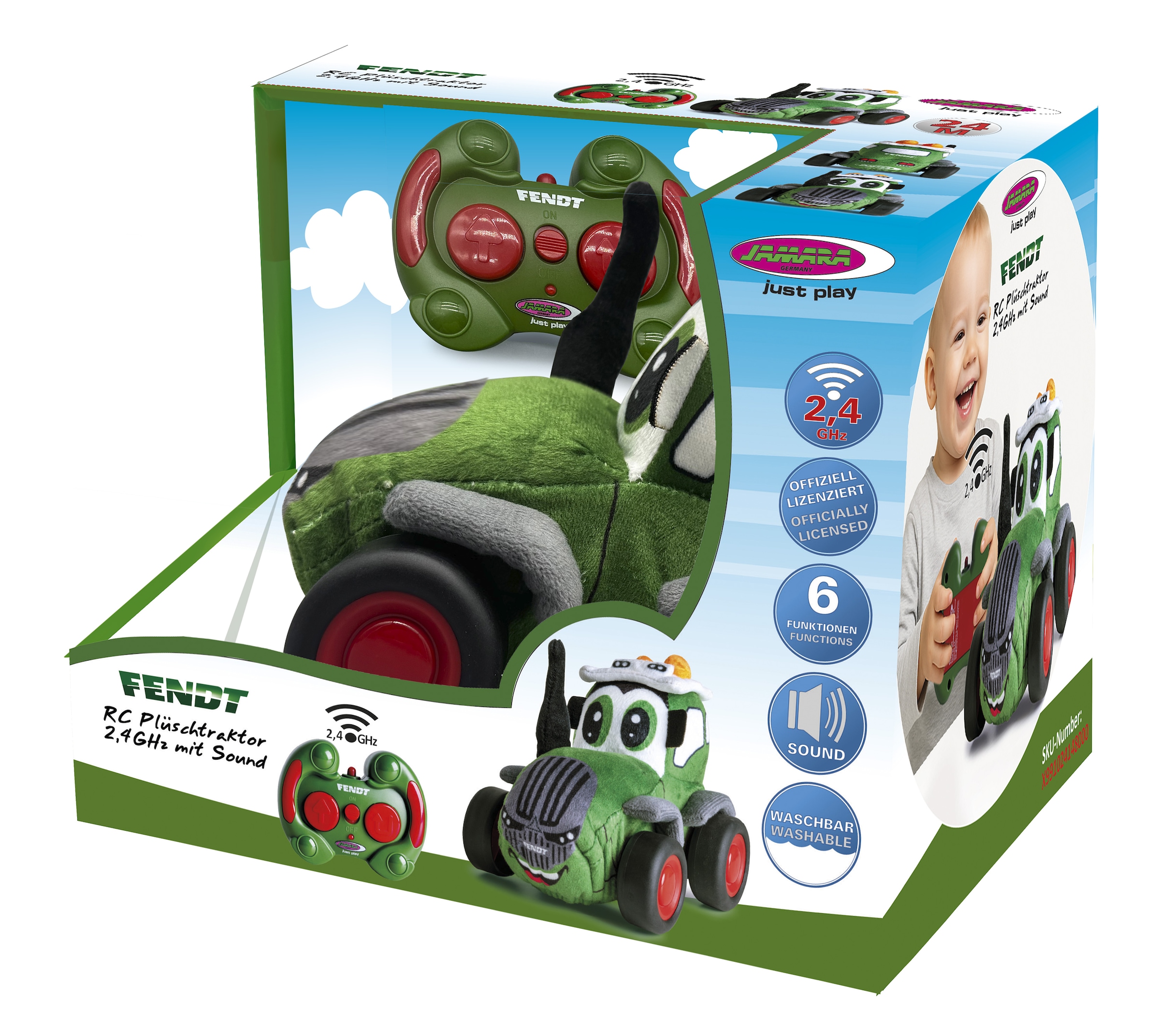 Jamara »Fendt RC Plüschtraktor 2,4GHz mit Sound«