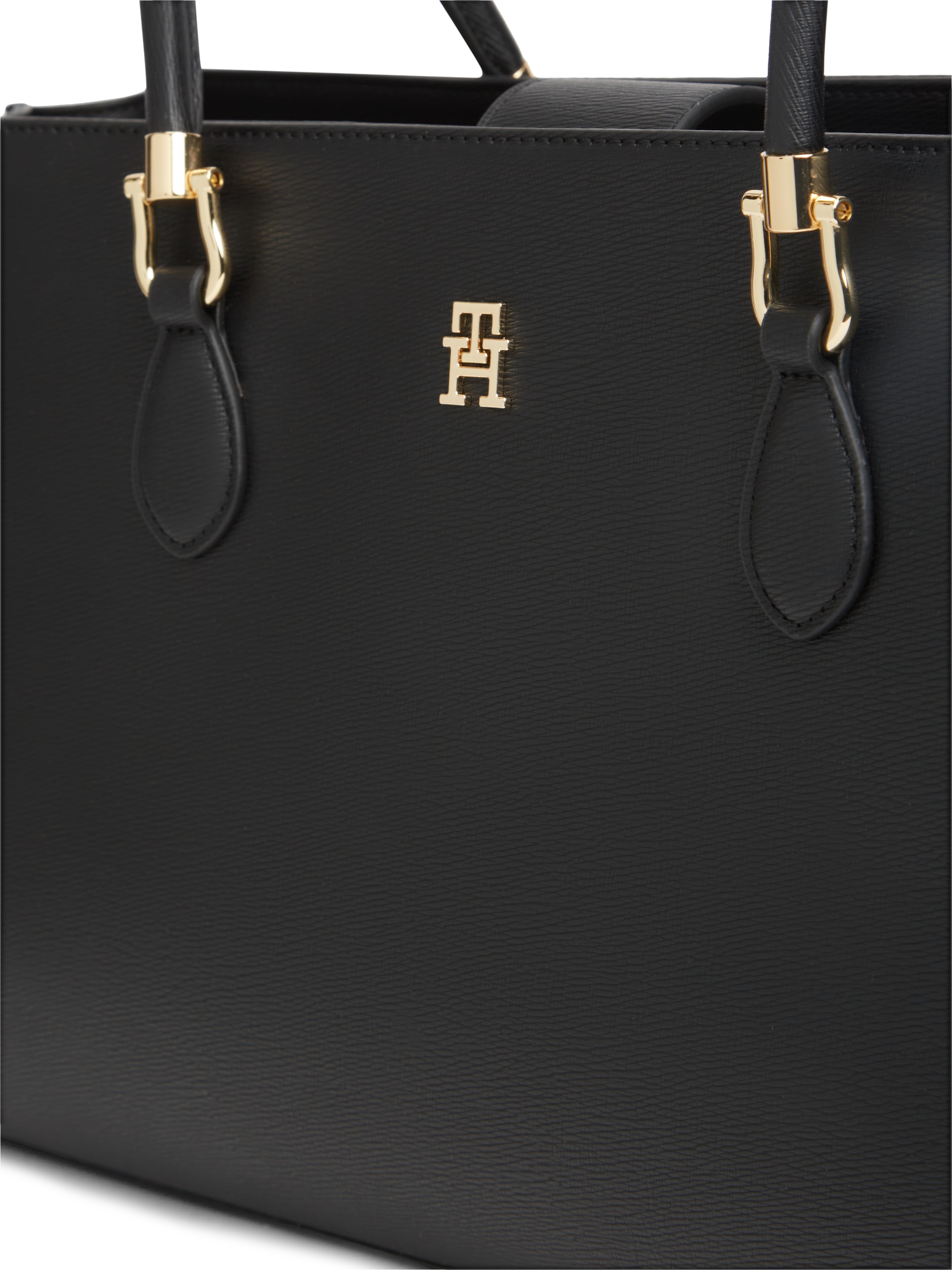 Tommy Hilfiger Henkeltasche »TH GRACE SATCHEL« Damen Handtasche, Tragetasche, Abendtasche mit goldfarbenen Details