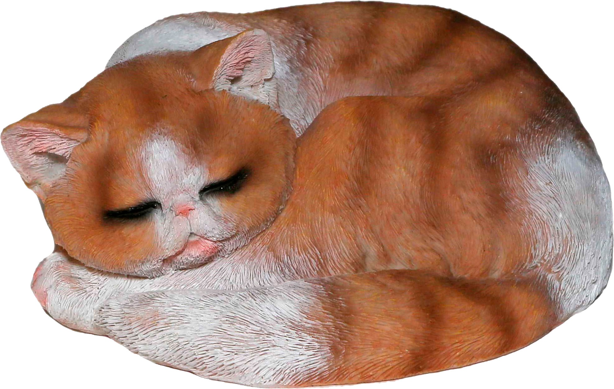 Casa Collection by Jänig Tierfigur, Katze braun-weiß, schläft
