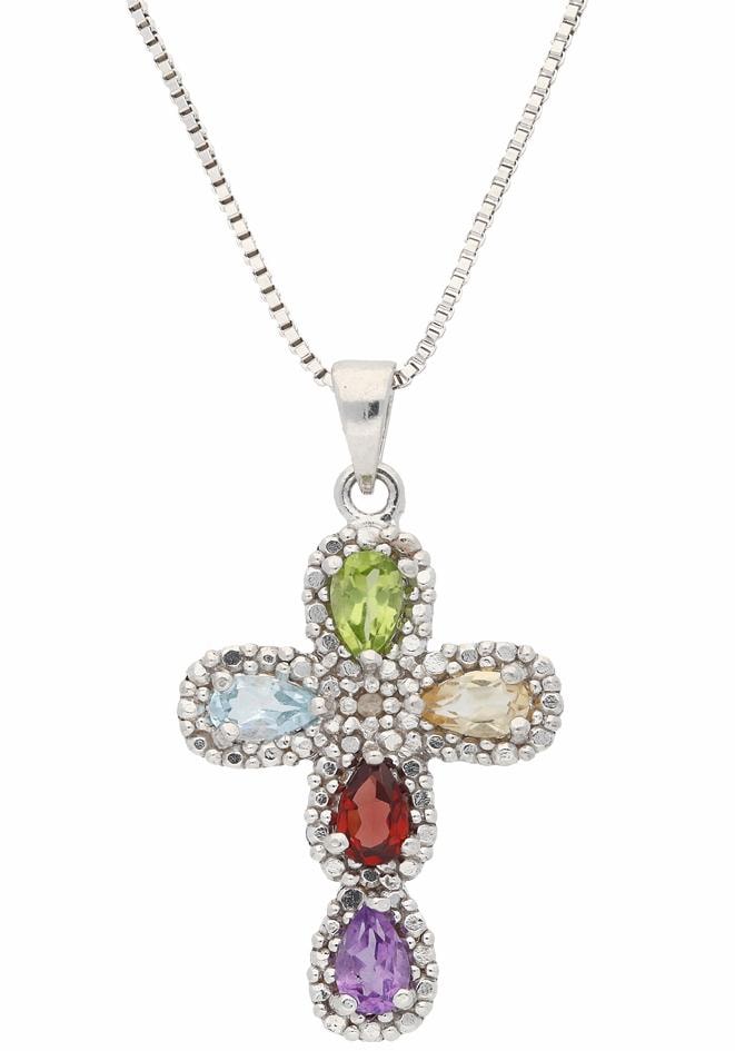 Firetti Kette mit Anhänger »Schmuck Geschenk Silber 925 Halsschmuck  Halskette Venezianer Kreuz«, zu Kleid, Shirt, Jeans, Sneaker! Anlass  Geburtstag Weihnachten bestellen bei OTTO