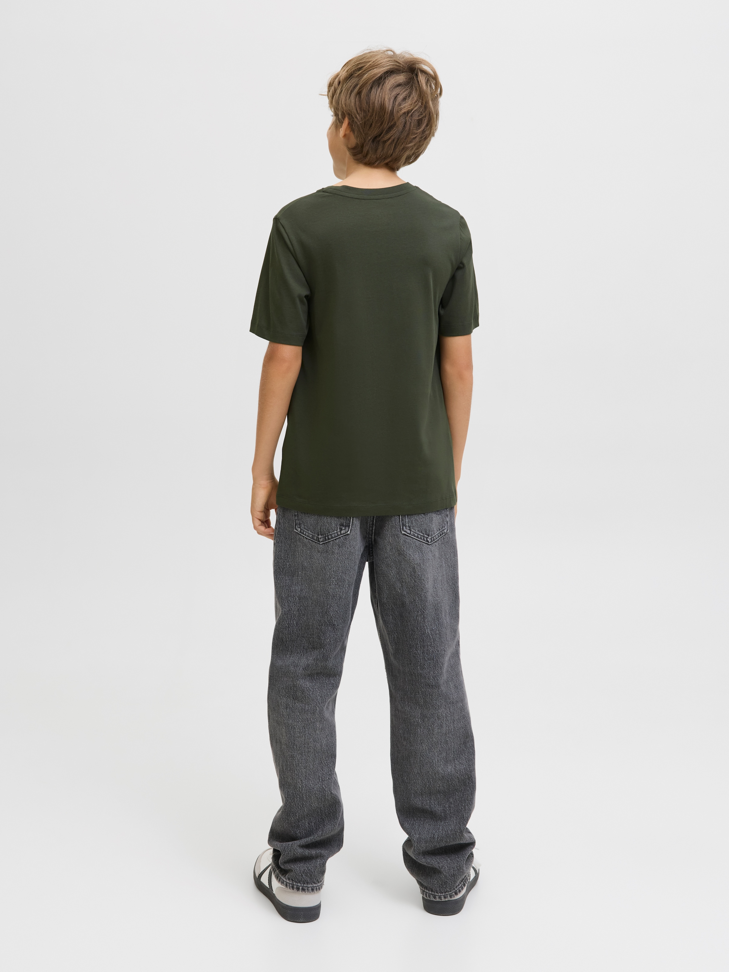 Jack & Jones Junior Rundhalsshirt »JJECORP stylisch, atmungsaktiv, pflegeleicht«, bedruckt, casual, regular fit, Jersey, Rundhals