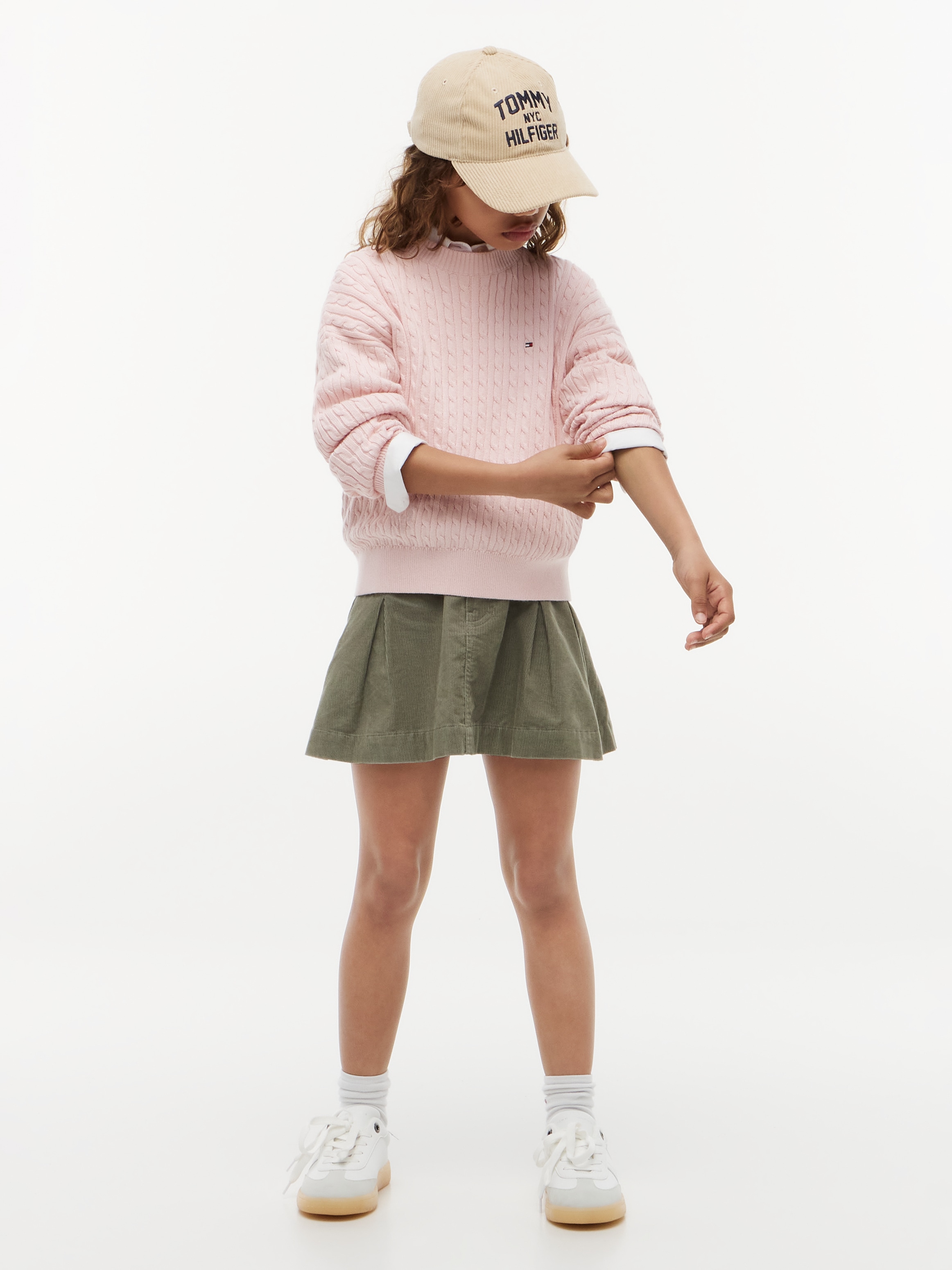 Tommy Hilfiger Strickpullover Rundhalsausschnitt, Regular Fit, Kinder bis 16 Jahre