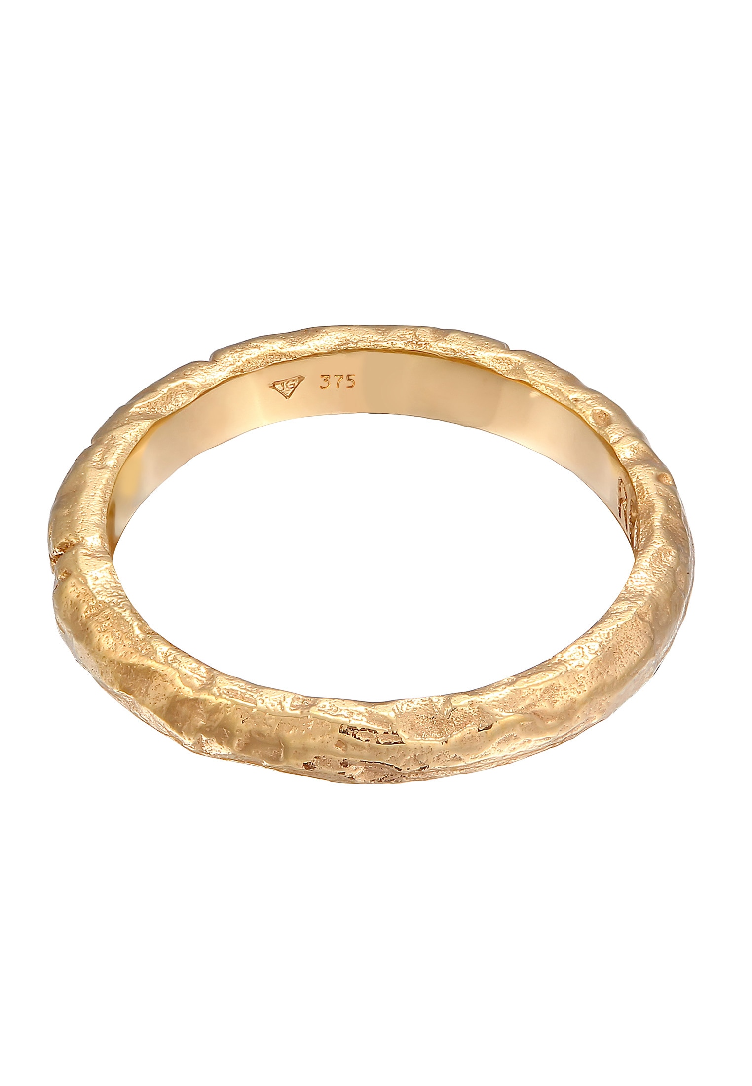HAZE & GLORY Silberring »Ring Bandring Topas Weiß 375 Gelbgold - Starlover«