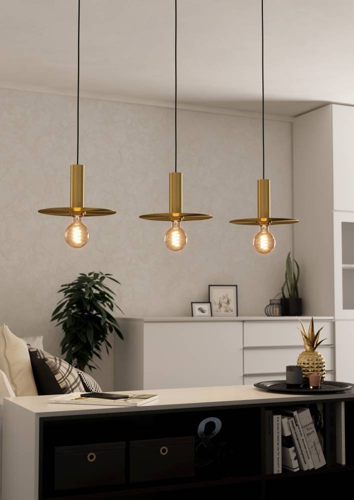 EGLO Hängeleuchte »ESCANDELL«, 3 flammig, Leuchtmittel E27 | ohne Leuchtmittel, Pendelleuchte, Esszimmerlampe, Hängeleuchte, E27 Fassung, 95 cm