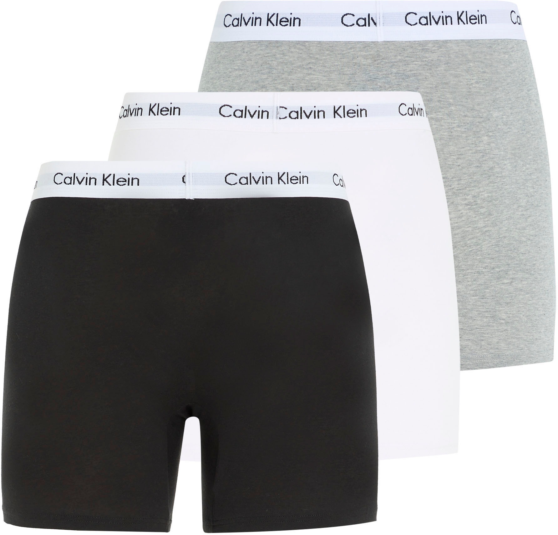 Calvin Klein Boxer, (3 St.), mit längerem Bein