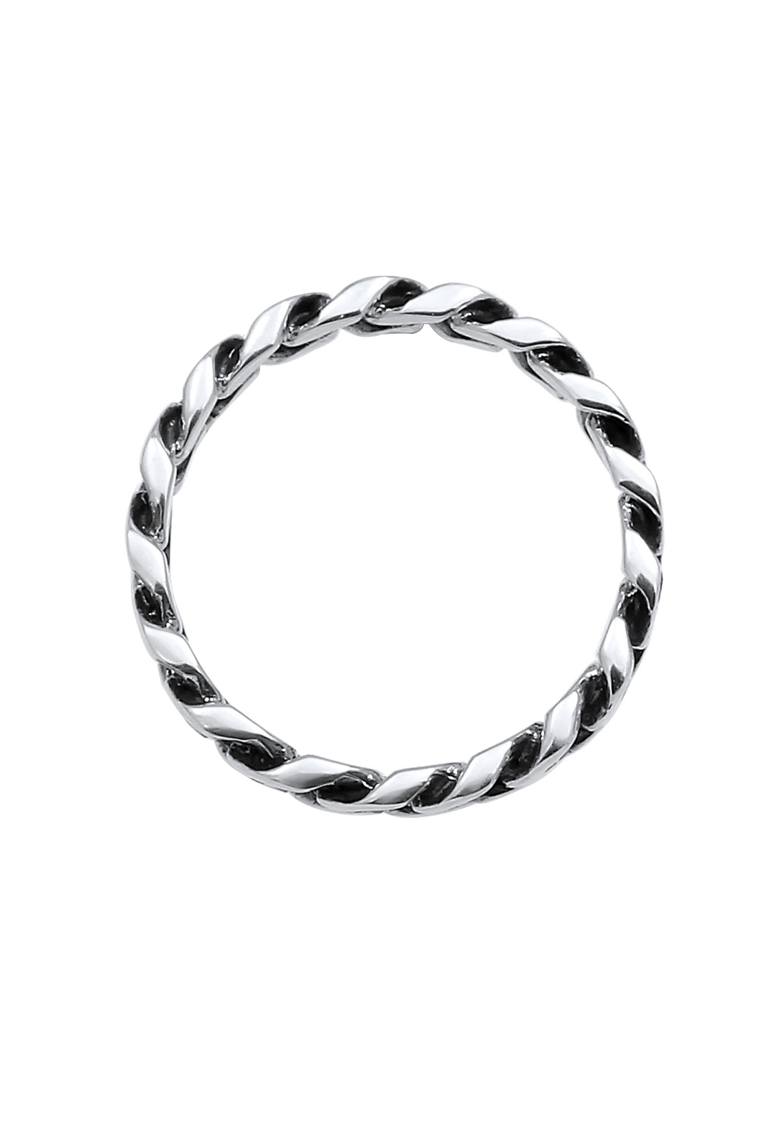 Elli Silberring »Ring Panzer Design Bandring 925 Silber«