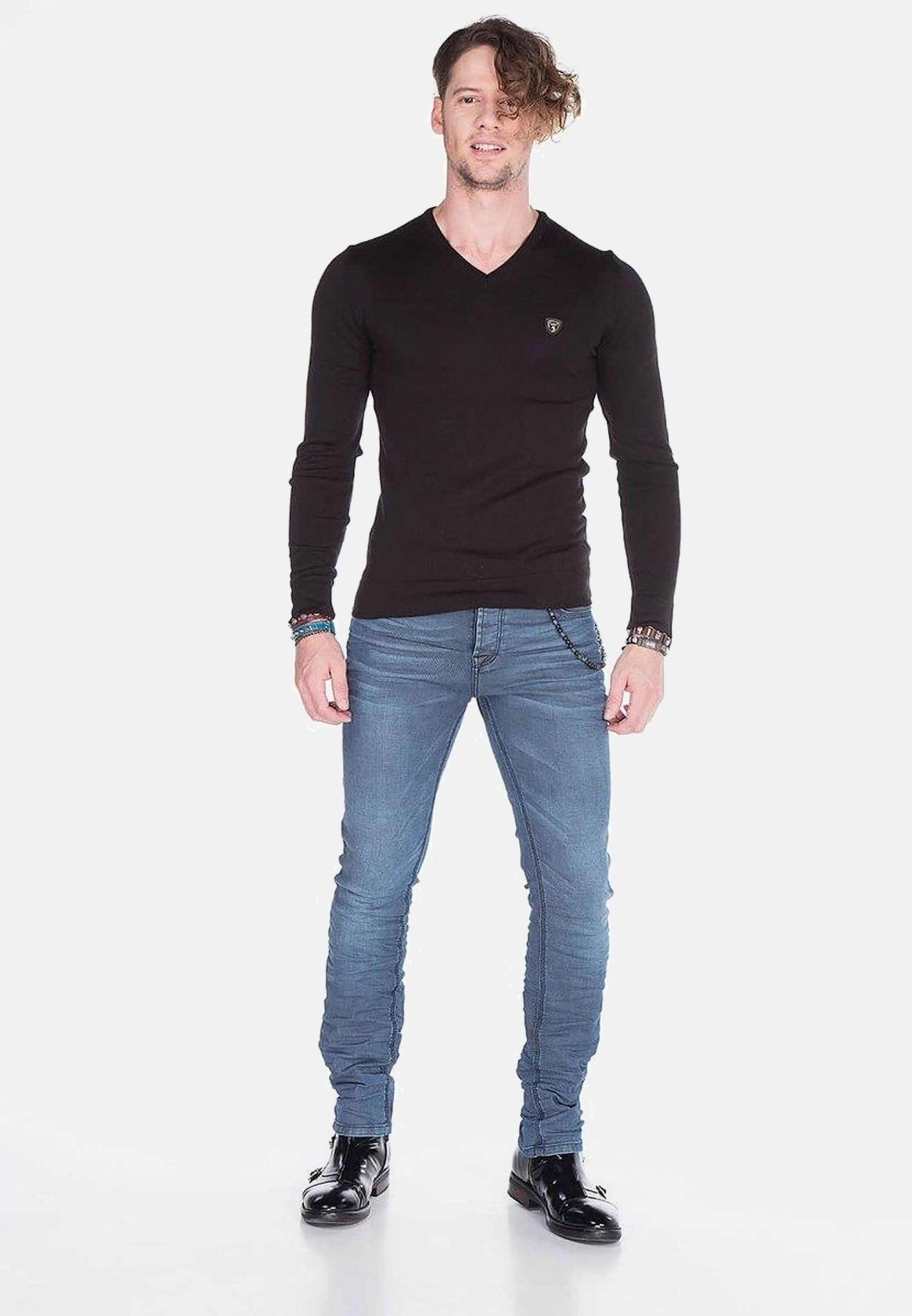 Cipo & Baxx Röhrenjeans »Cipo & Baxx Jeans« mit Elasthanzusatz, CD374