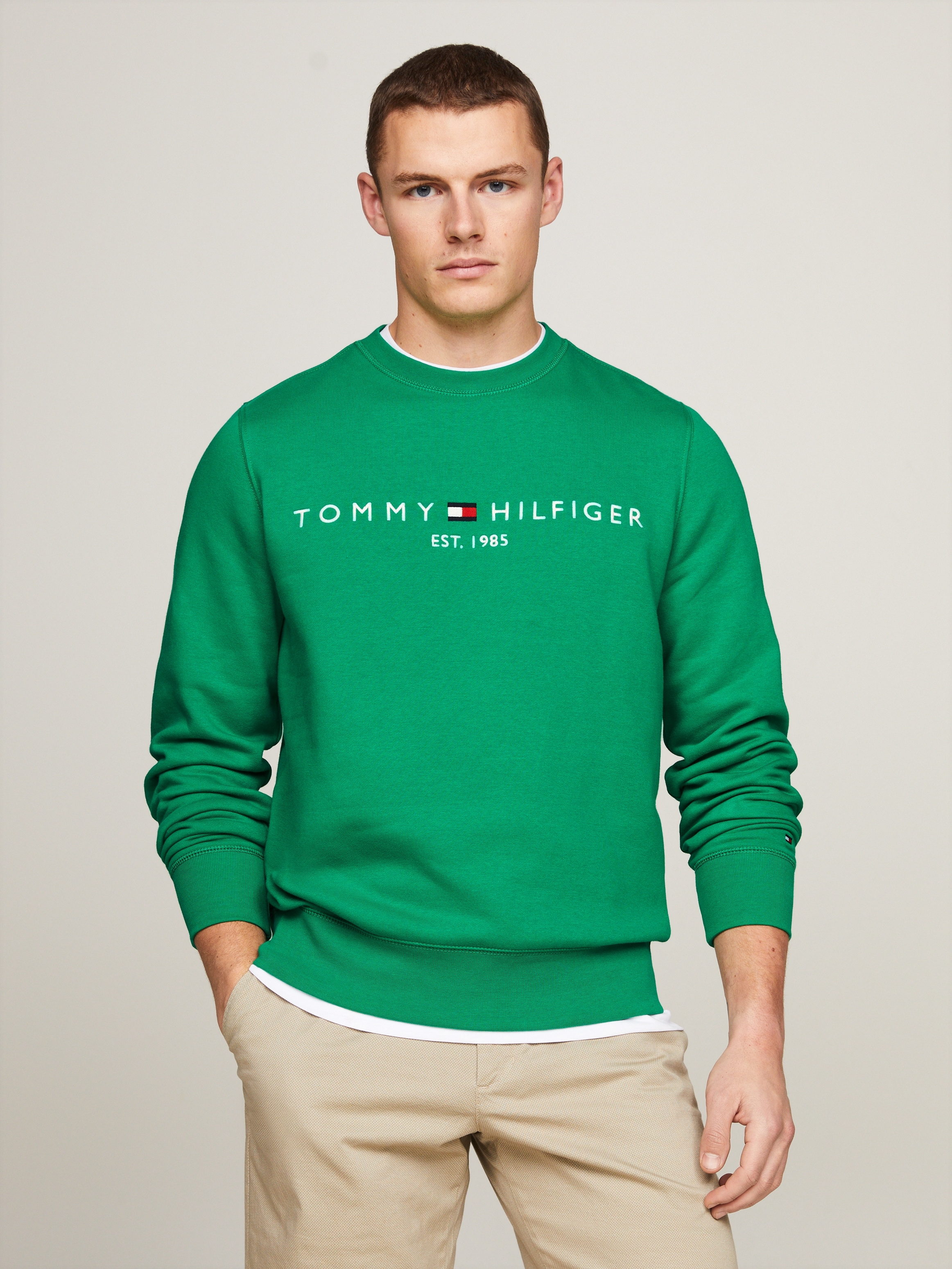 Tommy Hilfiger Sweatshirt »TOMMY LOGO mit OTTO Rundhalsausschnitt online SWEATSHIRT«, kaufen bei