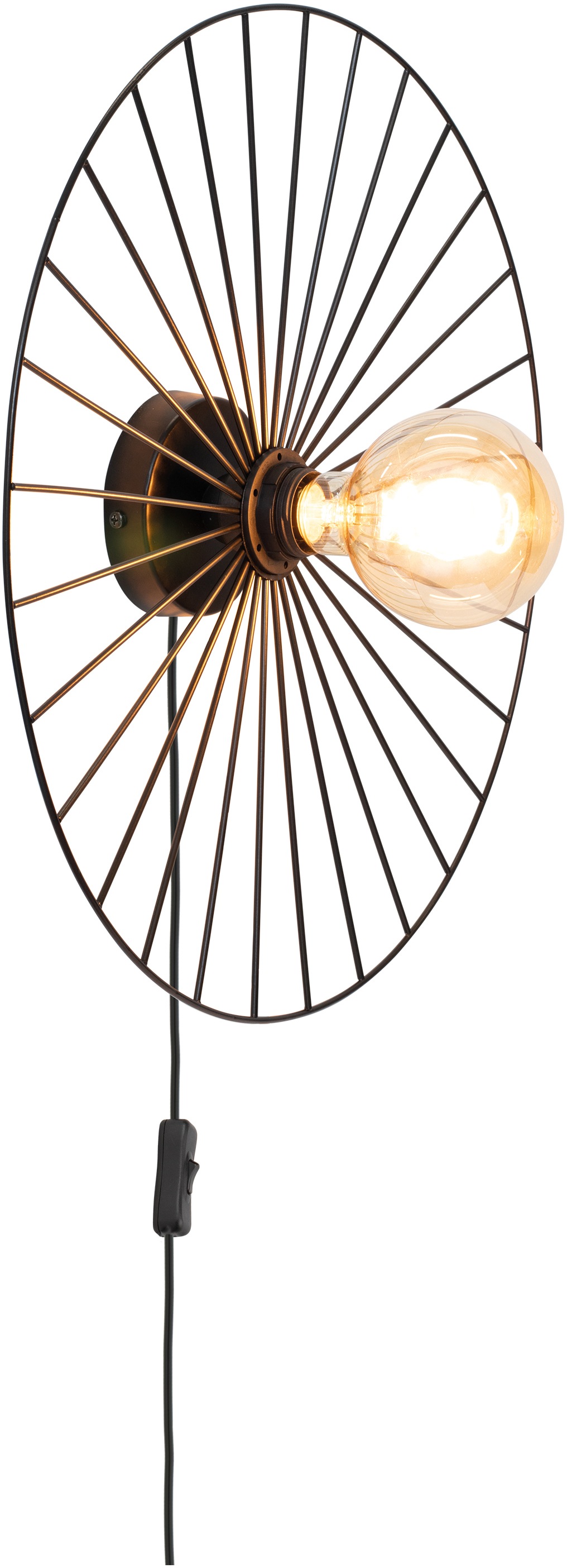 BRITOP LIGHTING Wandleuchte »Antonella«, 1 flammig, Leuchtmittel E27 | ohne Leuchtmittel-Leuchtmittel wechselbar, Dekorative Leuchte aus Metall, passende LM E27 / exkl., Made in Europe