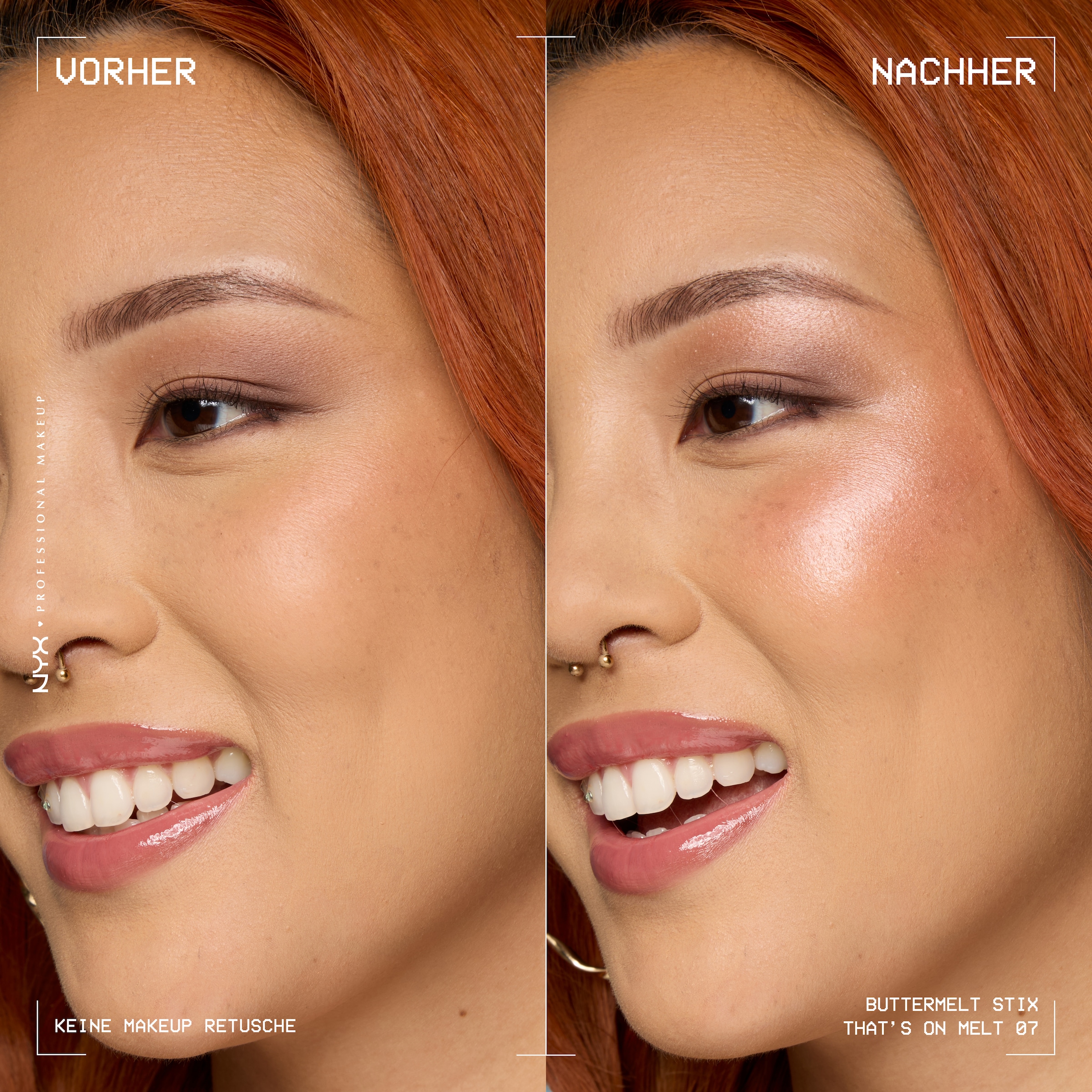 NYX PROFESSIONAL MAKEUP Highlighter »BUTTERMELT STIX GLOW BOOSTING HIGHLIGHTER STICK« mit Cupuaçu- und Kokosnussbutter, für einen ultimativen Glow