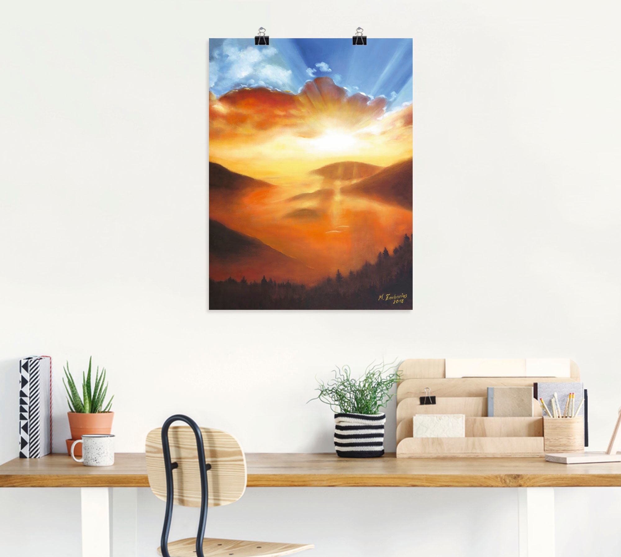 Artland Wandbild »Erwachen in der Natur«, Bilder vom Sonnenuntergang & -aufgang, (1 St.), als Leinwandbild, Poster in verschied. Größen