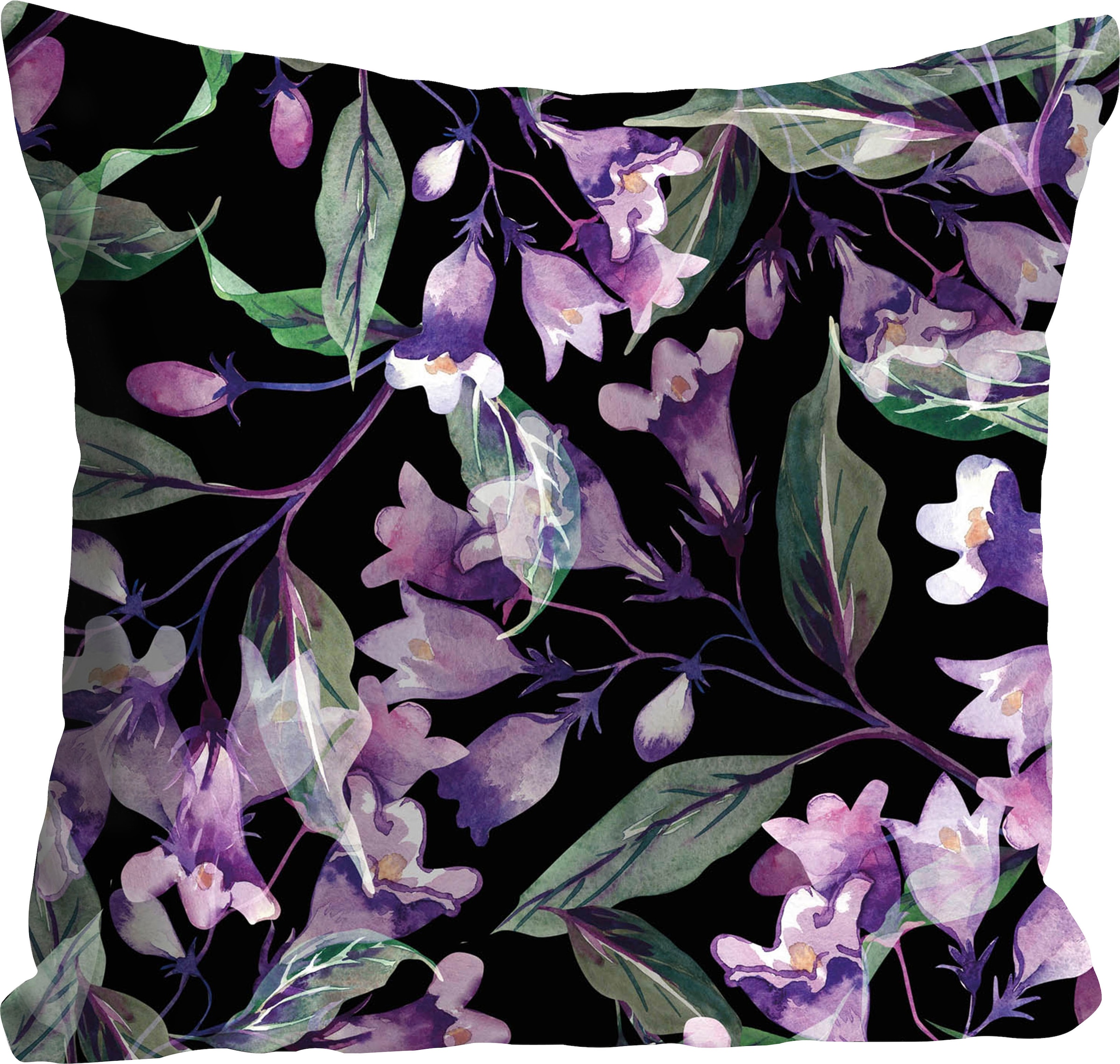 queence Dekokissen »Leticia«, mit Blütenmotiven, Kissenhülle ohne Füllung, 1  Stück kaufen bei OTTO | Dekokissen
