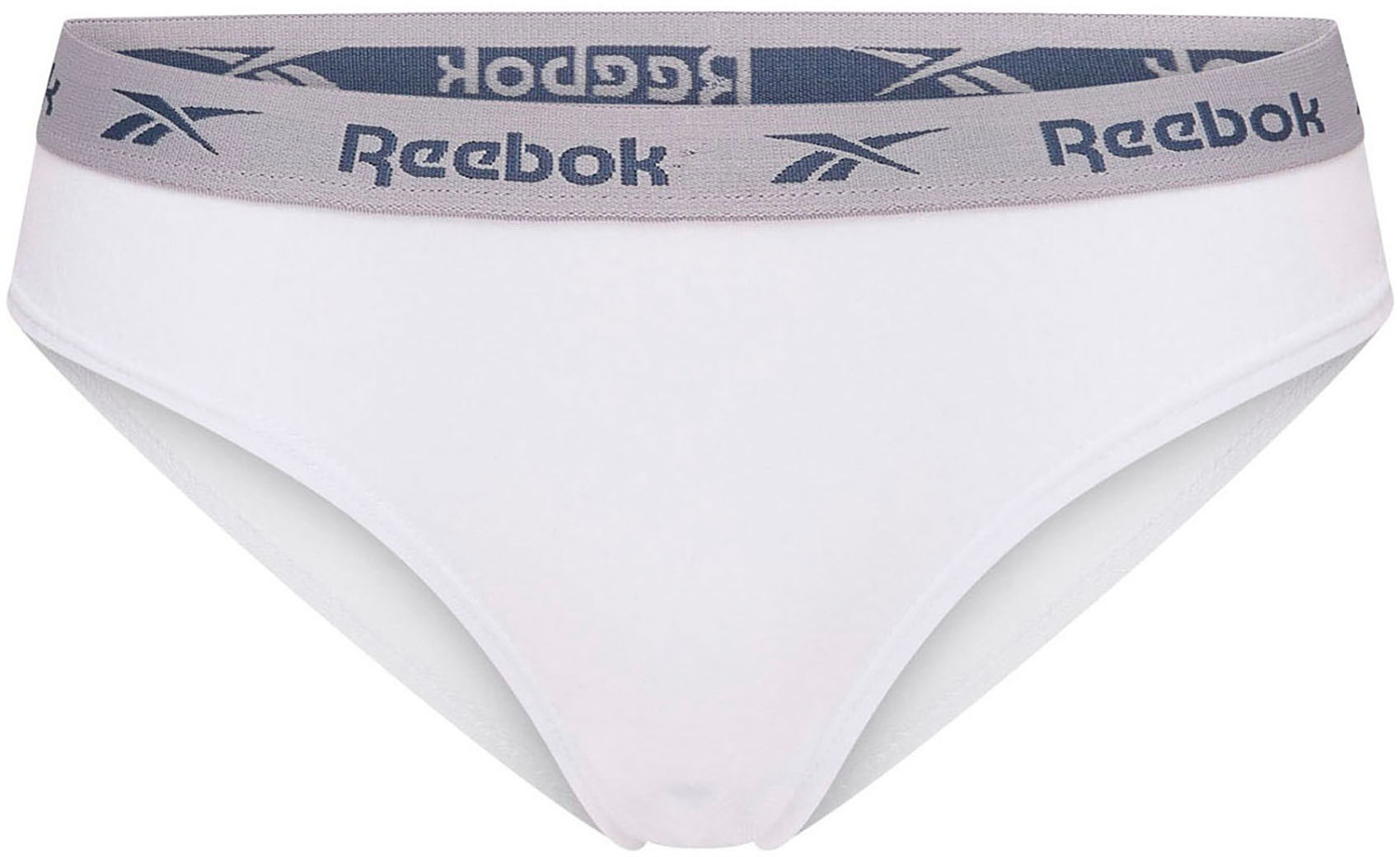 Reebok Bikinislip »CARINA« eng, basic, bequem, mit Logo, breiter Bund, Baumwollmix