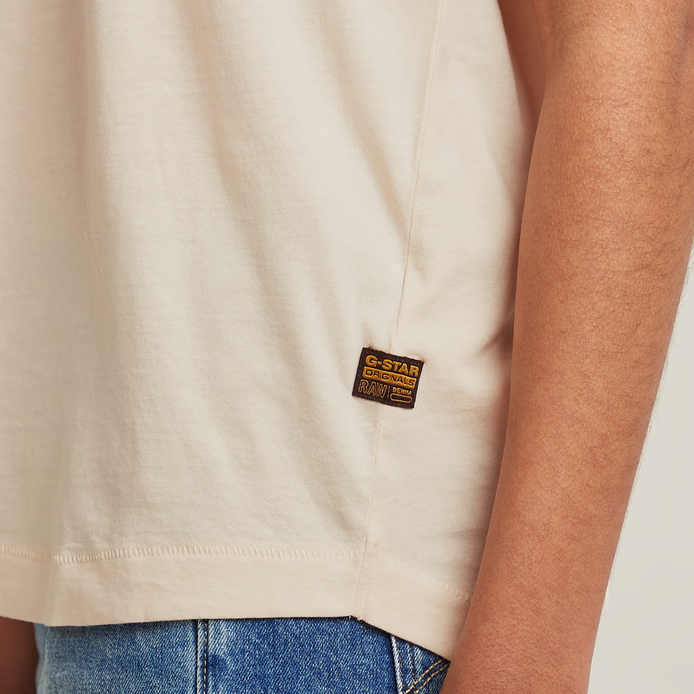 G-STAR T-Shirt »Rolled up«, mit umgeschlagenen Ärmeln