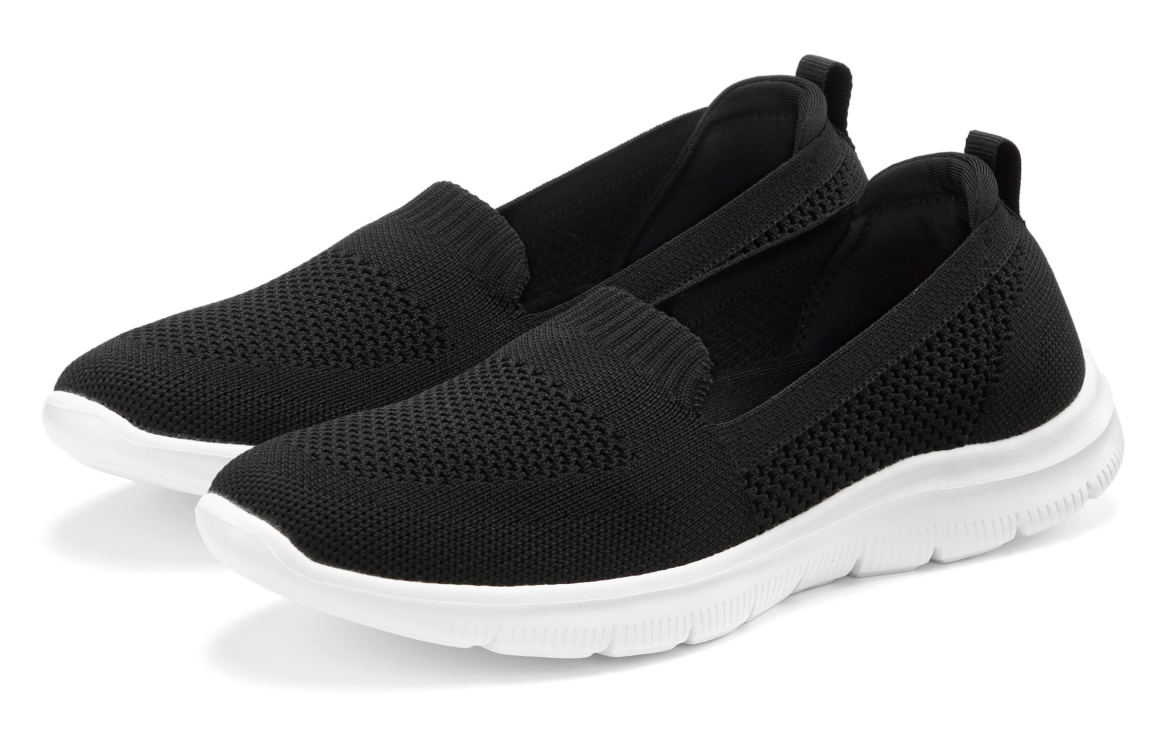 LASCANA Slipper, Slip-On-Sneaker, Halbschuh, ultraleichter Sneaker, VEGAN