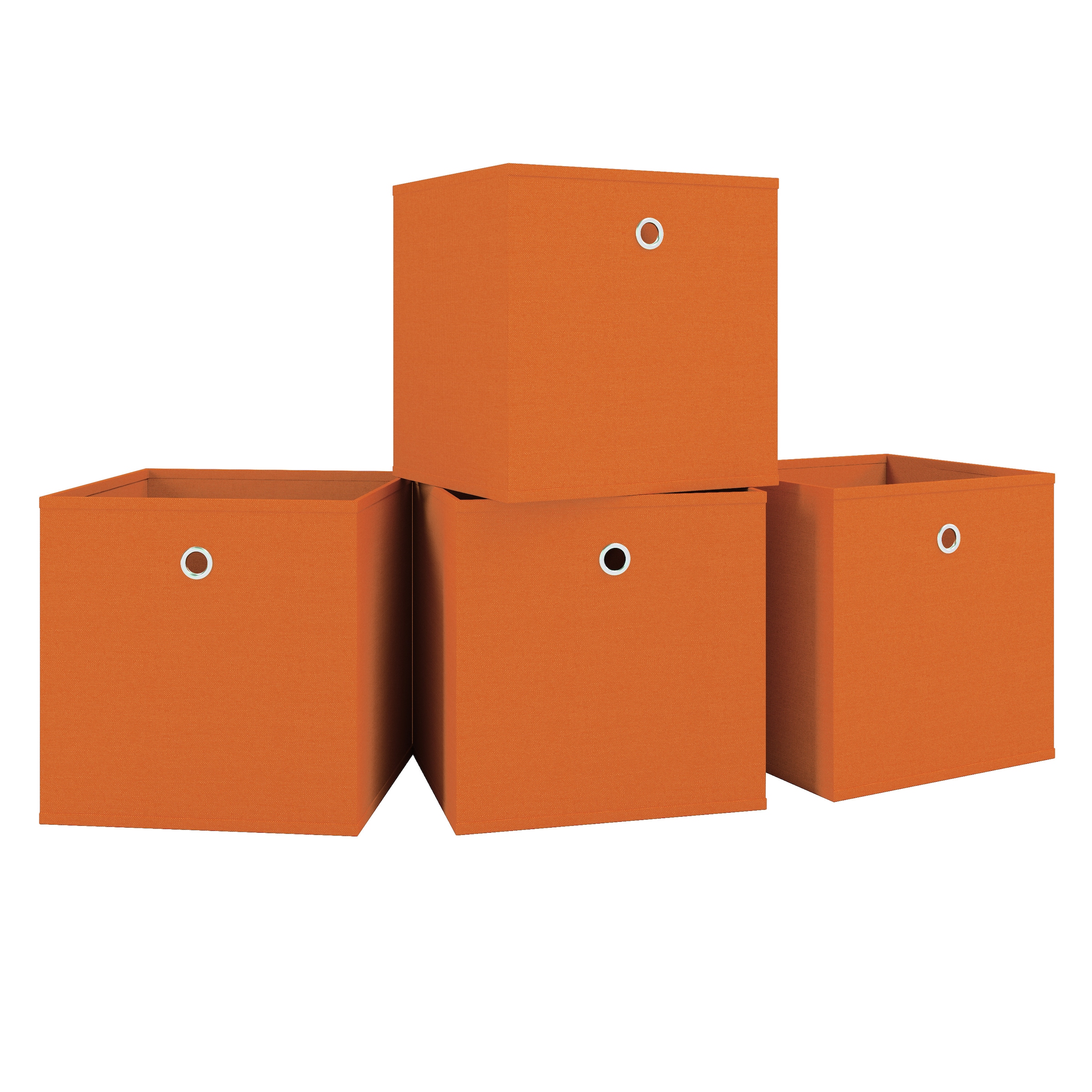 VCM Faltbox »VCM 4er Set Faltbox | Klappbox Stoff Kiste | Faltschachtel | Maße ca. H. 28 x B. 27 x T. 27 cm | Regalbox - Boxas«, (4 St., Boxas)