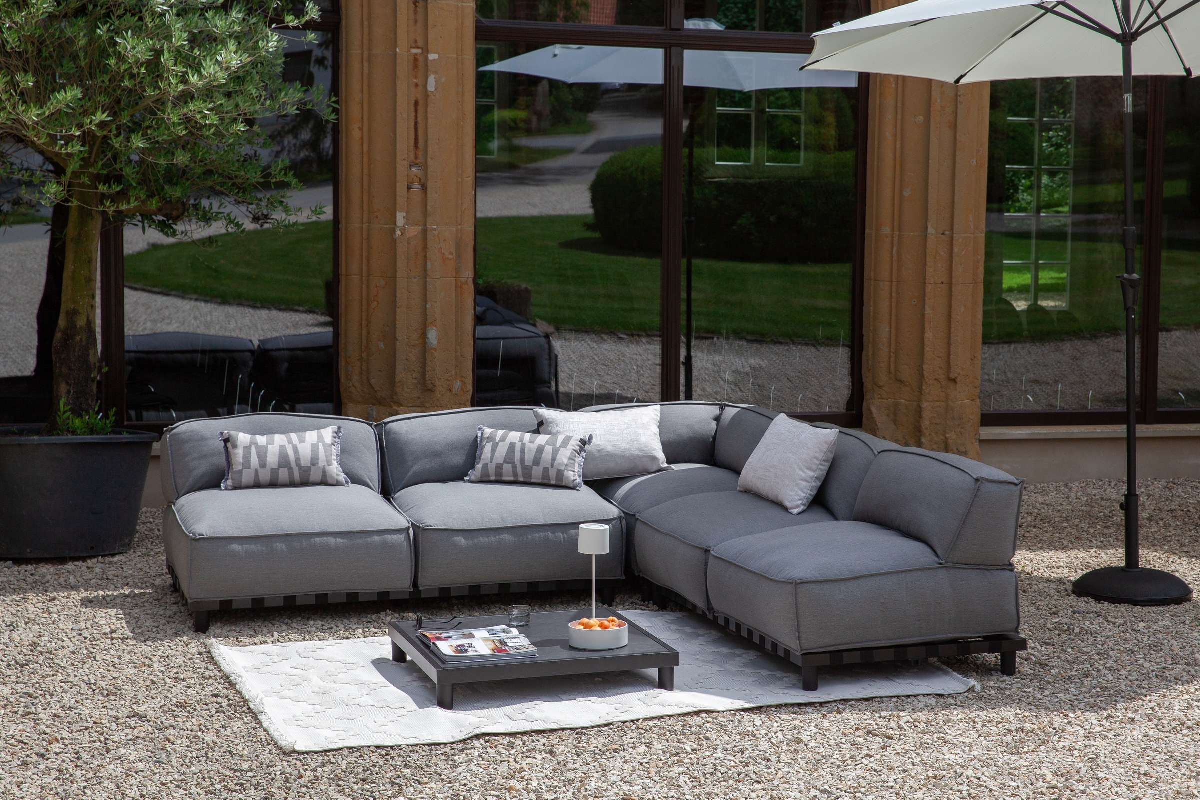 SCHÖNER WOHNEN-Kollektion Teppich »Summer 6352« rechteckig 6 mm Höhe In- und Outdoor geeignet, Hoch Tief Struktur, Robuster Teppich