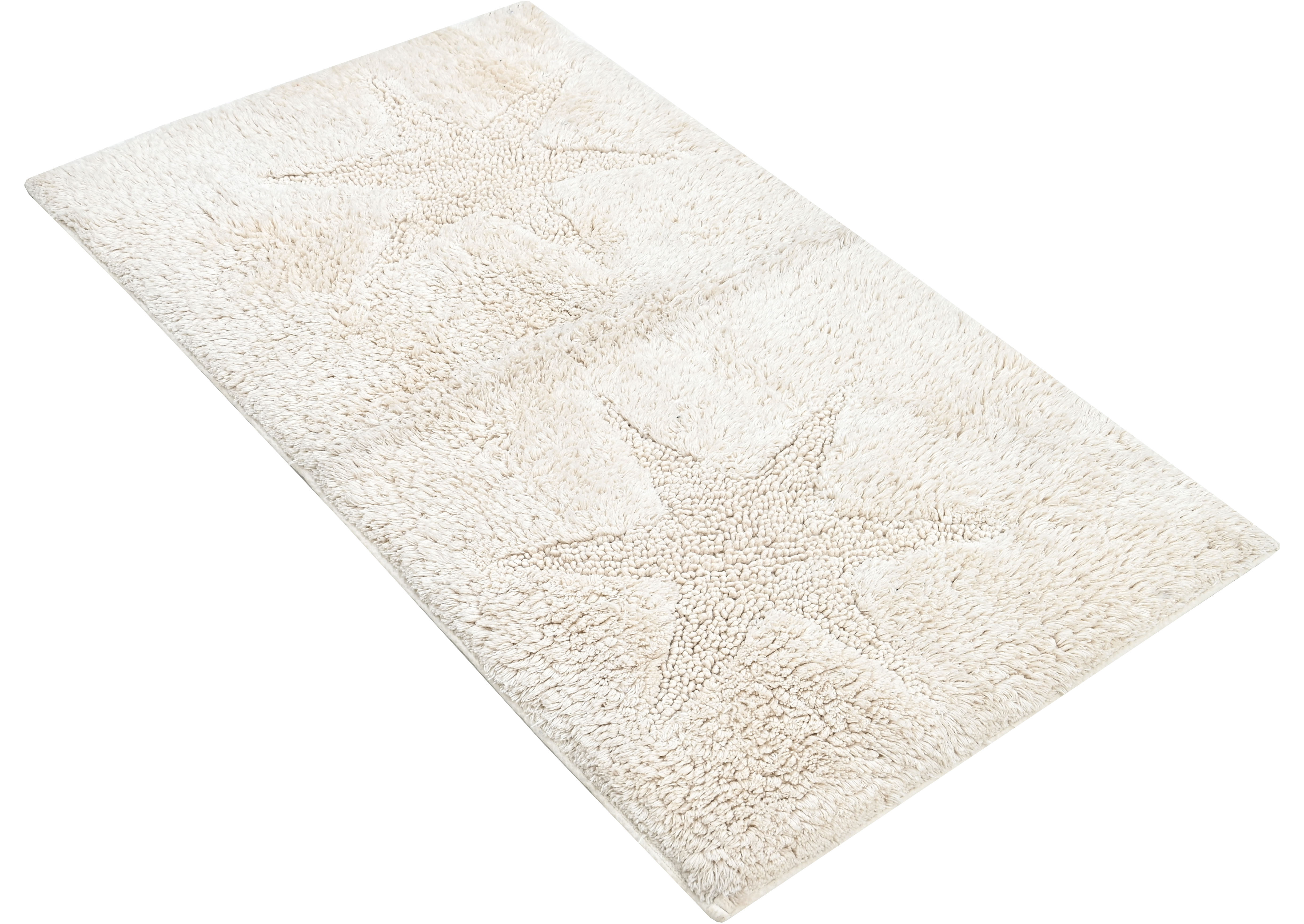 Andas Badematte »Marie« Höhe 13 mm rutschhemmend beschichtet fußbodenheizungsgeeignet strapazierfähig Badteppich, Stern Motiv, Hoch-Tief-Struktur,...