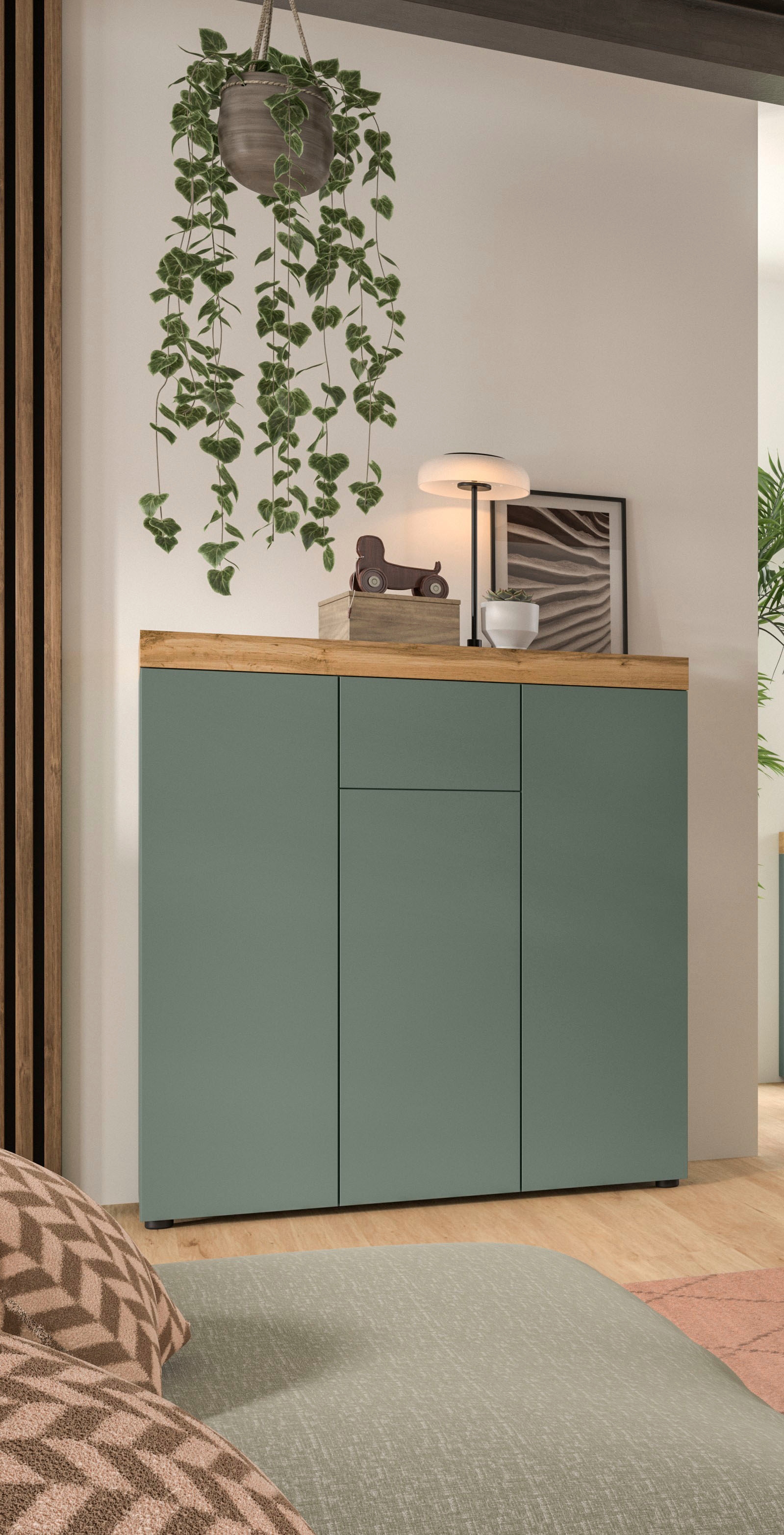 OTTO home Highboard »MAMBO, TOPSELLER!, Höhe 115 cm, in verschiedenen Farben erhältlich« 2 farbige Ausführung, in verschiedenen Farben erhältlich, 1 Stk. tlg. Kommode, Sideboard, Wohnzimmer, Schlafzimmer