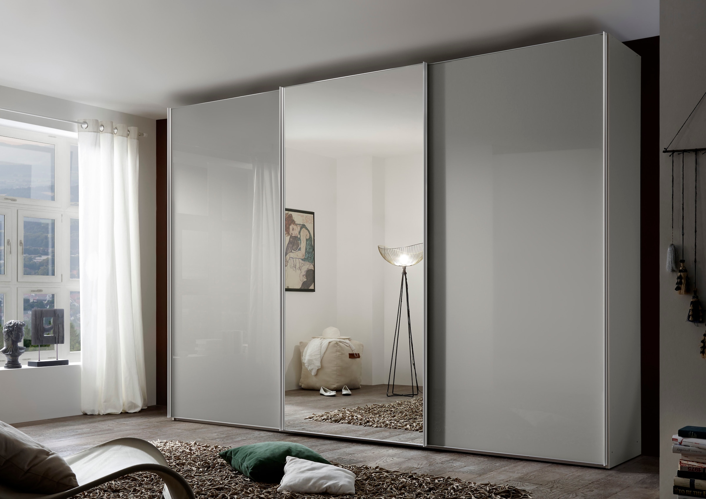 STAUD Schwebetürenschrank »Sonate Rom mit Spiegel, Made in Germany« Mit vier verschiedenen Ausstattungsvarianten
