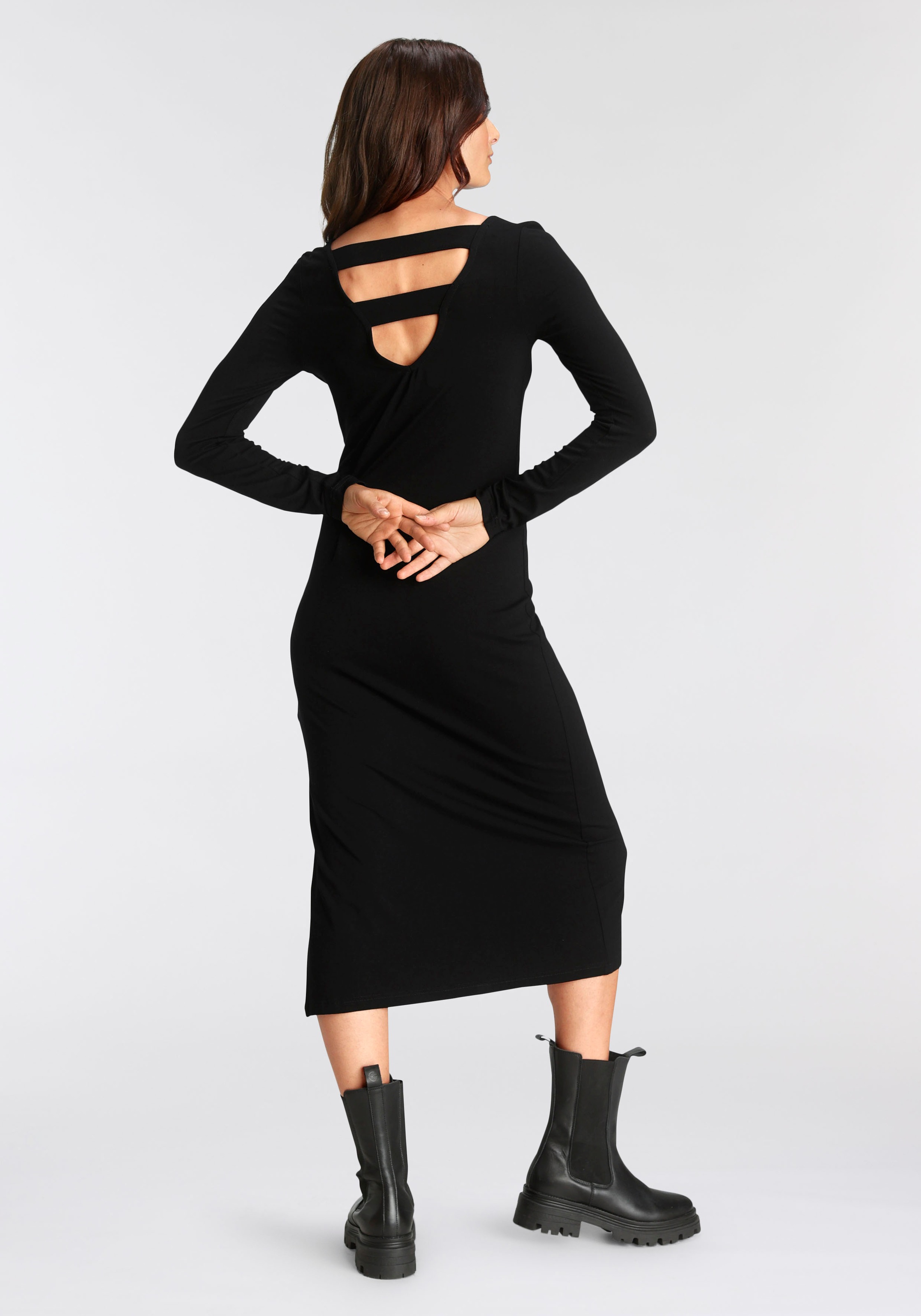 Melrose Jerseykleid, mit besonderer Rückenlösung