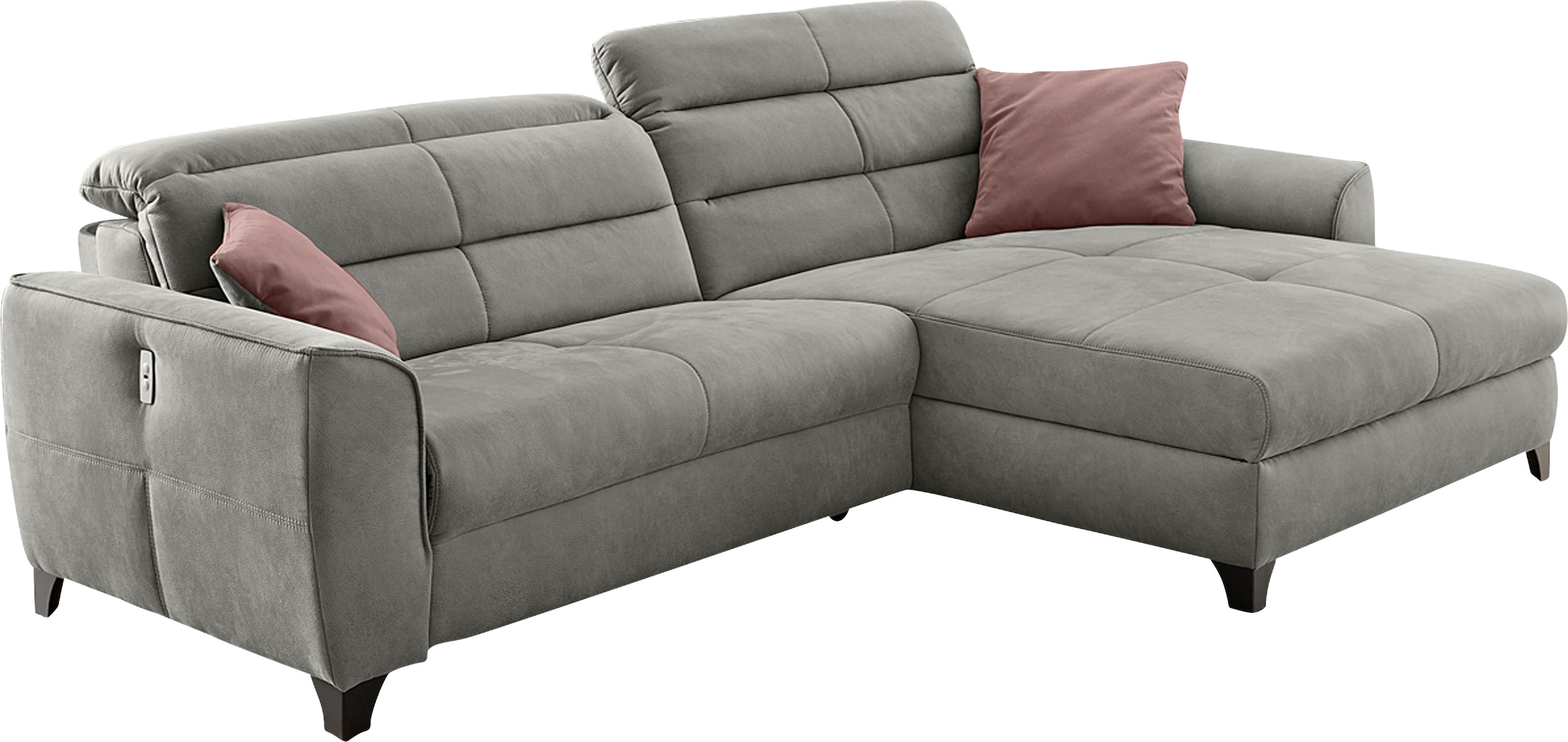 Jockenhöfer Gruppe Ecksofa »Double One L-Form«, mit 2x 120cm breiten, elektromotorischen Relaxfunktionen