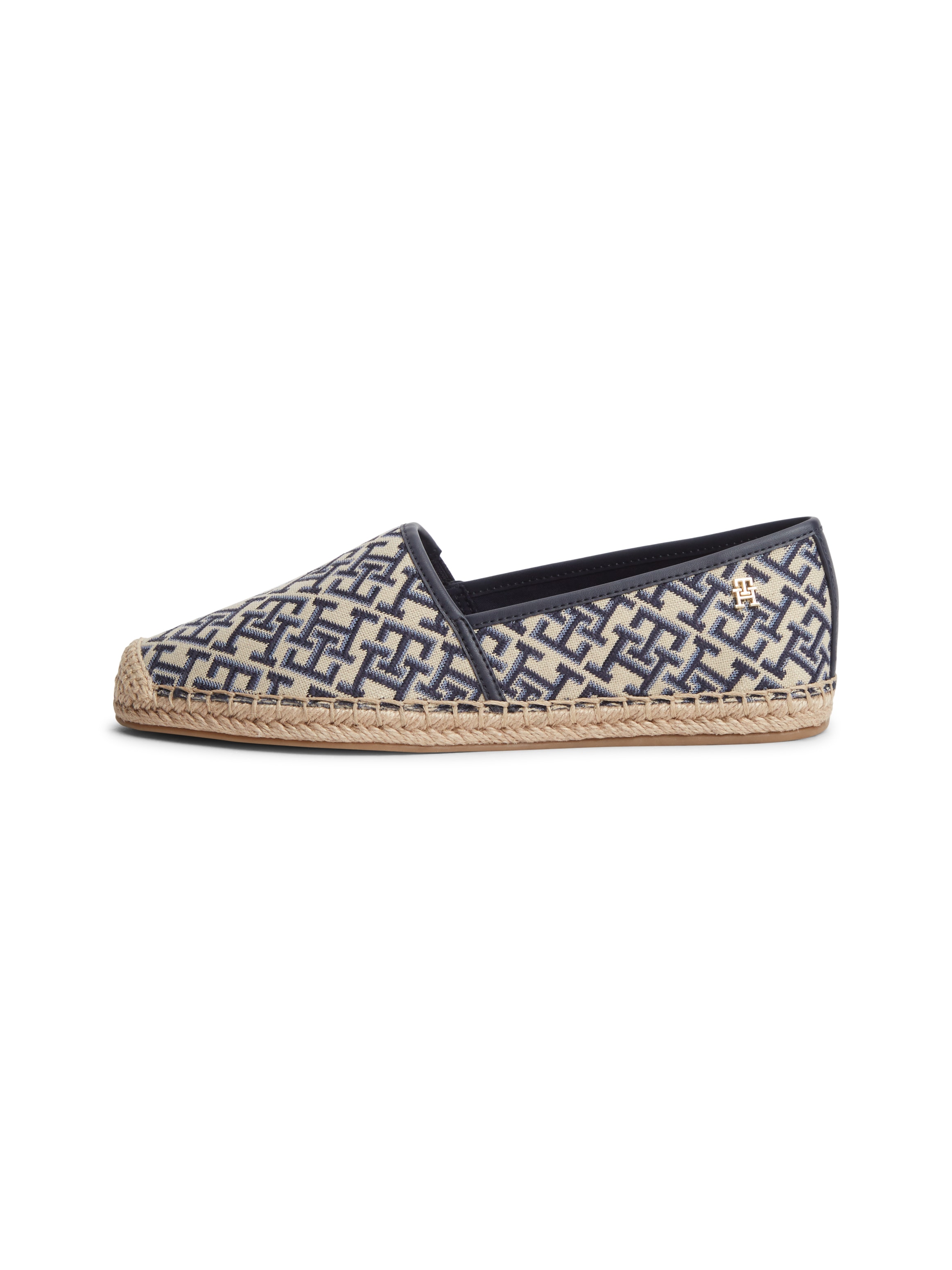 Tommy Hilfiger Espadrille »TH MONOGRAM JACQUARD ESPADRILLE«  Sommerschuh, Slipper mit TH-Allover-Logodruck - schmale Form