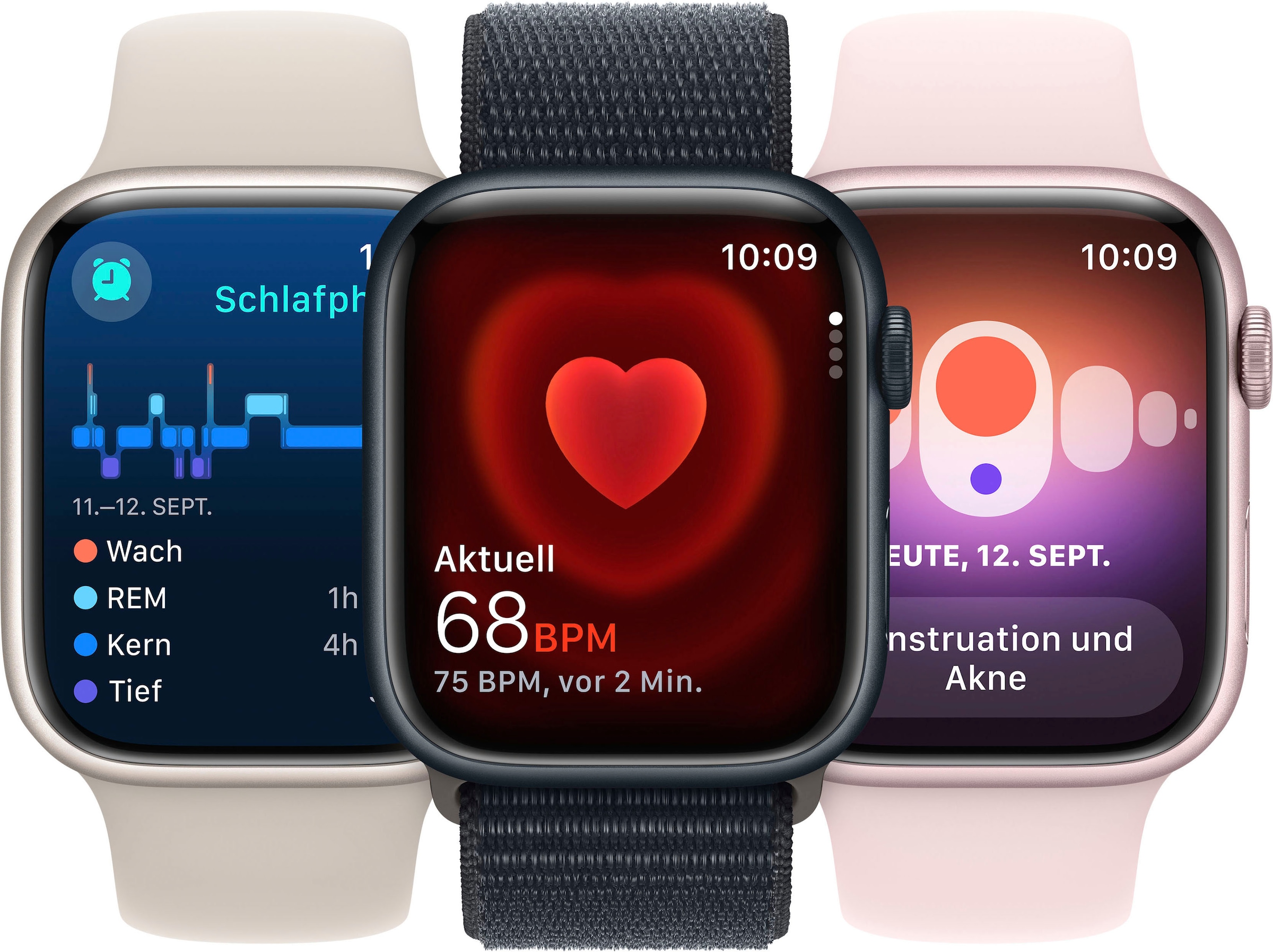 Apple Smartwatch Edelstahl«, 41mm bestellen »Watch OTTO Band) + Sport 9 GPS 10 (Watch OS bei Series Cellular