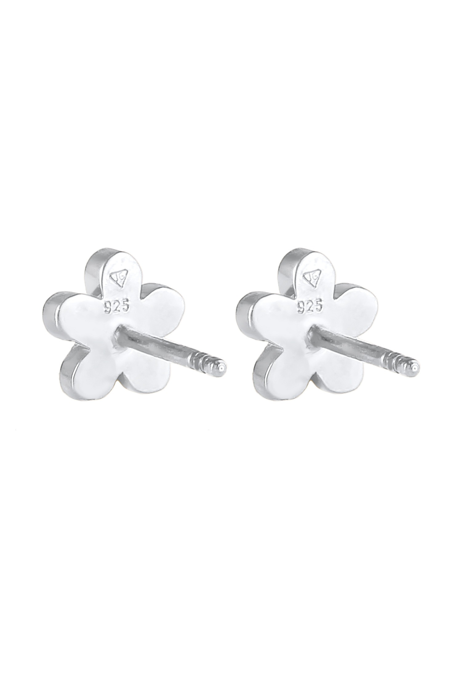 Elli Paar Ohrstecker »Ohrringe Kinder Blume Flower Emaille 925 Silber«