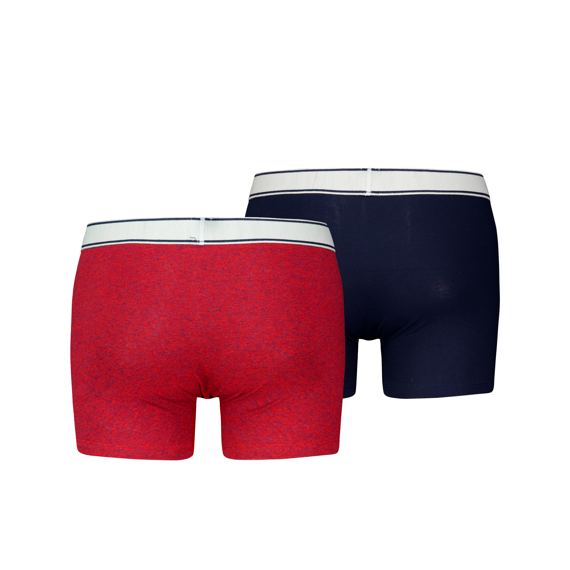 Levi's® Boxershorts »LEVIS MEN VNTG HTR BOXER BRIEF ORG CO 2P«, (2er Pack), mit breitem Logobund