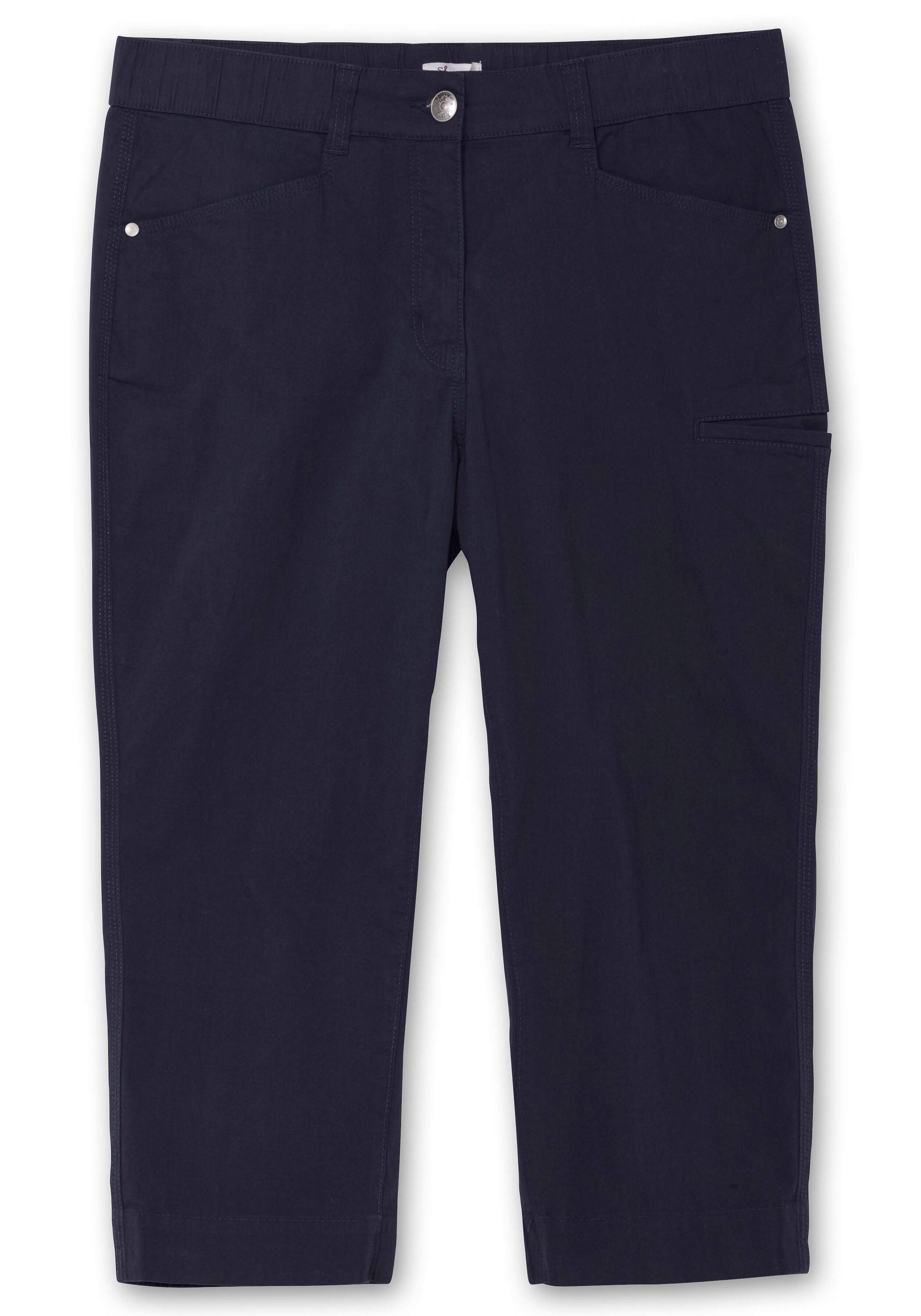 Sheego Cargohose »Cargohose in 7/8-Länge, mit Teilgummibund«