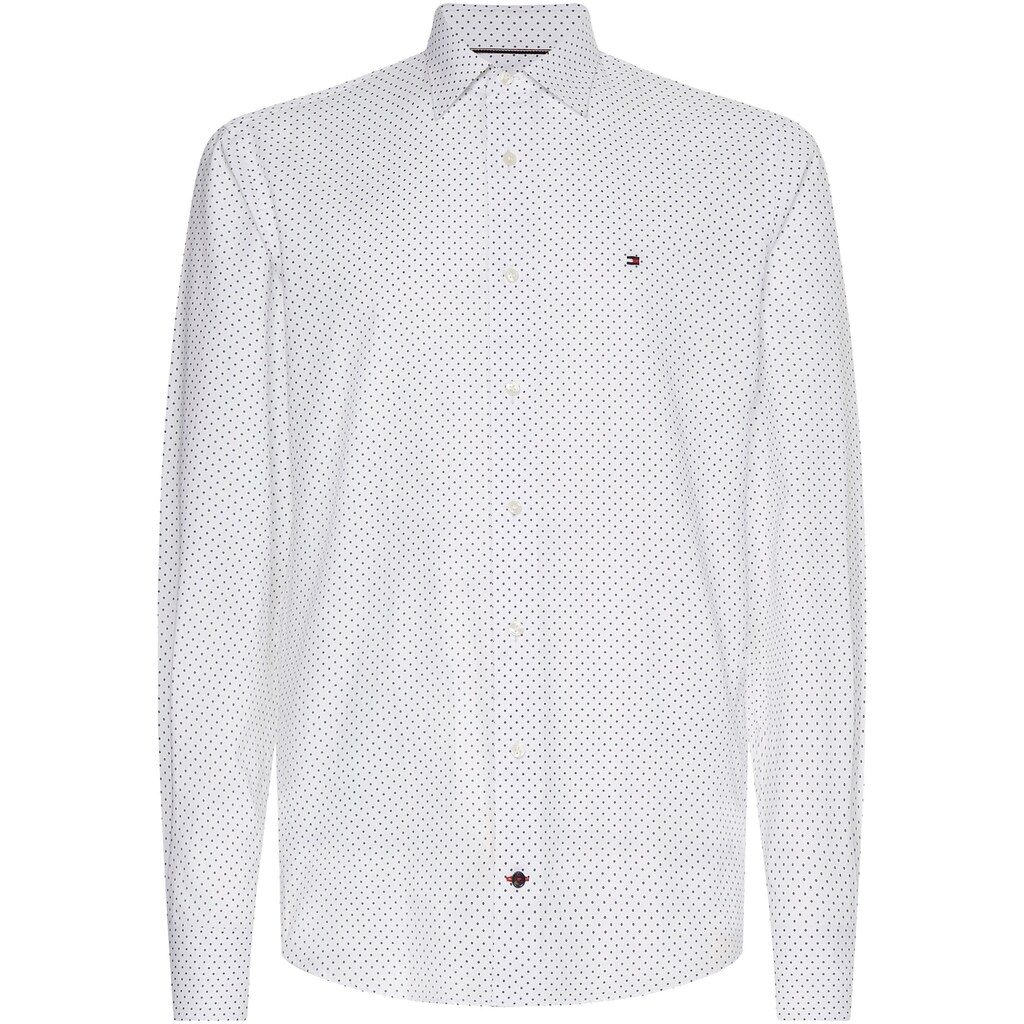 Tommy Hilfiger TAILORED Langarmhemd »CL TWO TONE DOT PRINT RF SHIRT«