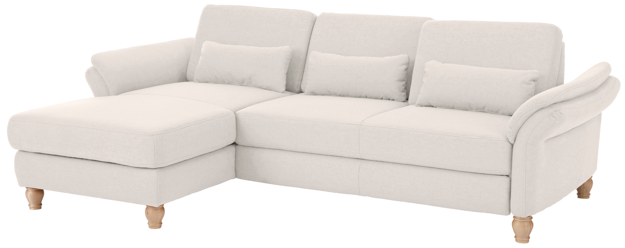 Home affaire Ecksofa »Palace L-Form« incl. Sitztiefenverstellung, wahlweise mit Bettfunktion und Stauraum