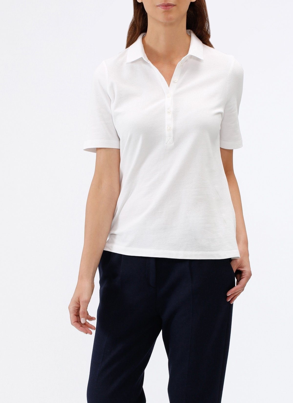 MAERZ Muenchen Poloshirt »unifarben«, mit Piqué Kragen