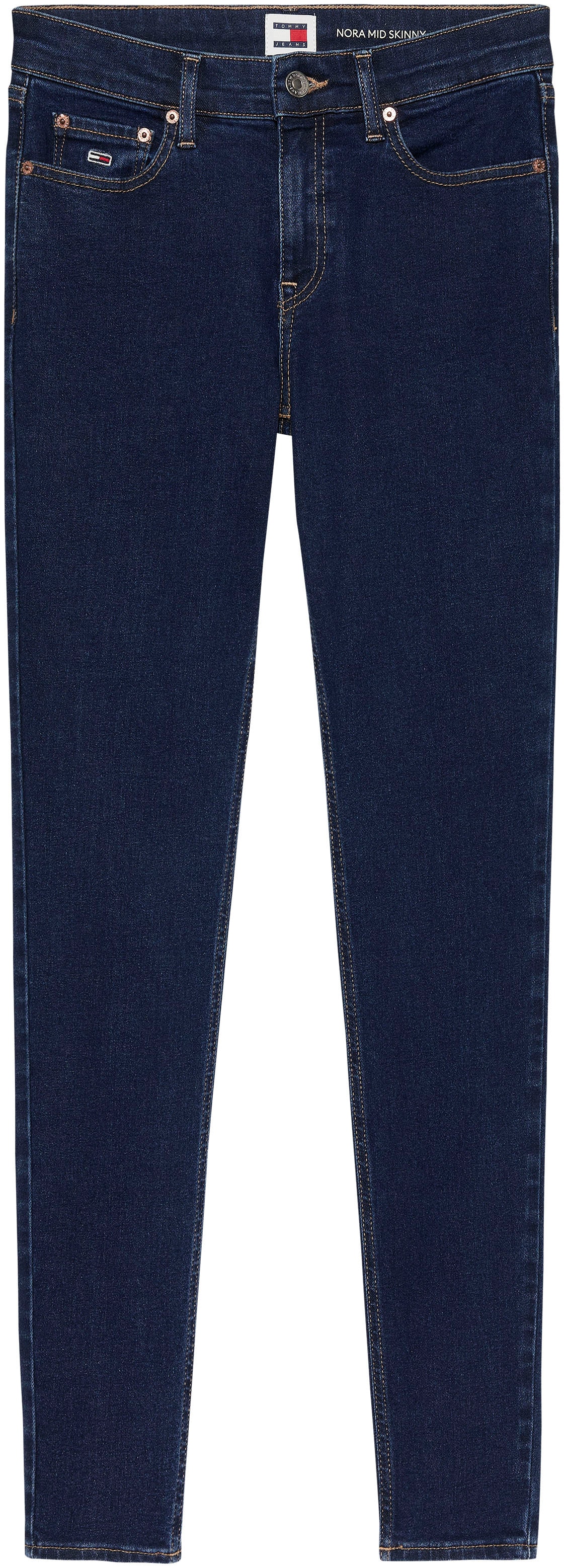 Tommy Jeans Skinny-fit-Jeans »Nora Mid Rise Skinny Fit«, mit Logobadge und Logostickerei