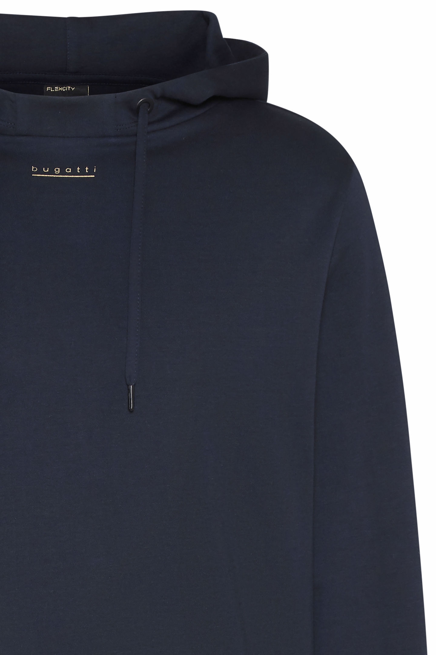 bugatti Hoodie, mit kleinem Logoprint in Gold