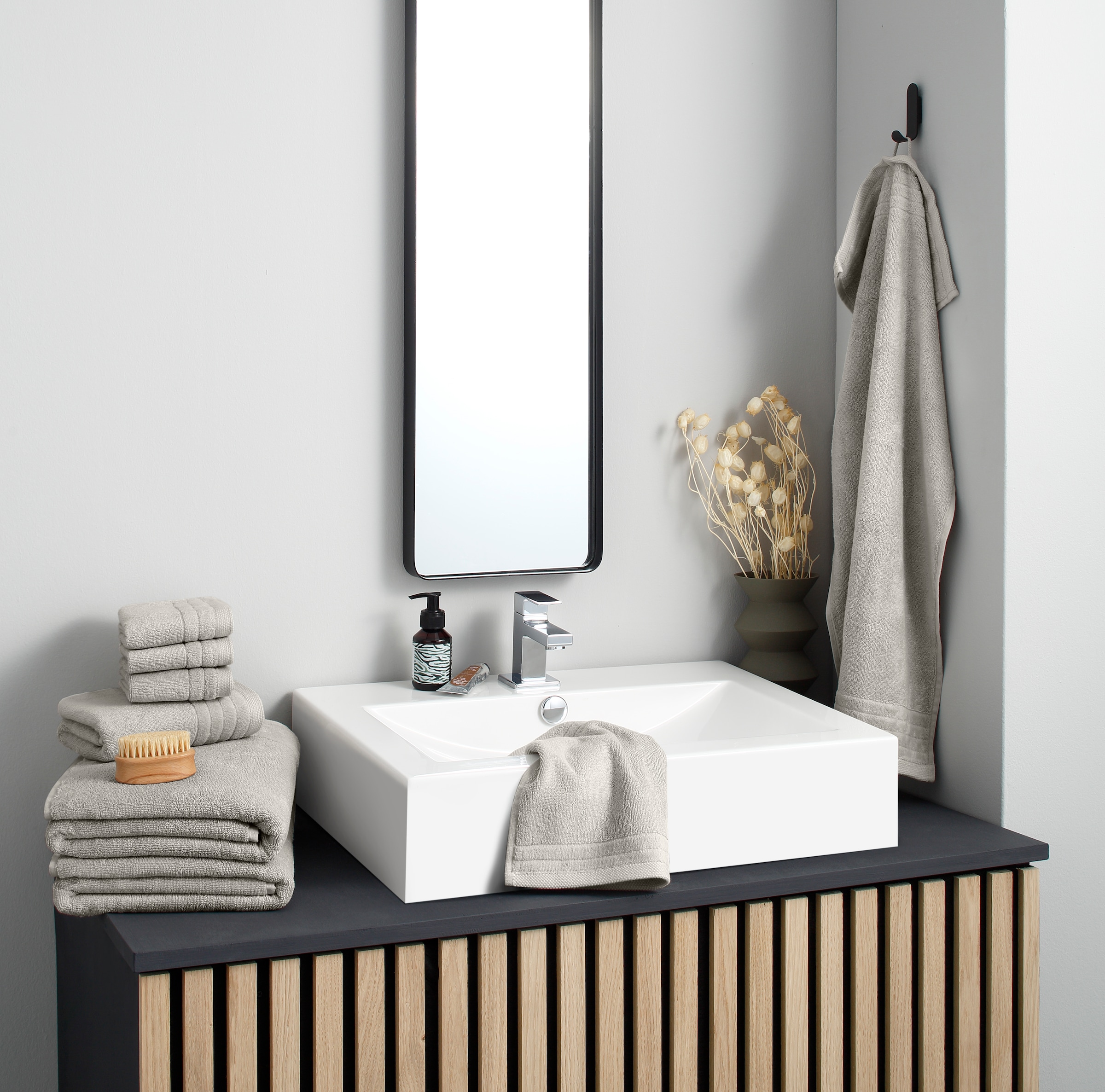 my home Handtuch Set »Sanremo Premium, Premium Handtücher, 600 gr/m², dicke Qualität« Set 8 Stk. Frottier Duschtücher, Handtücher, Seiftücher, 100% Baumwolle, 5 Jahre Garantie