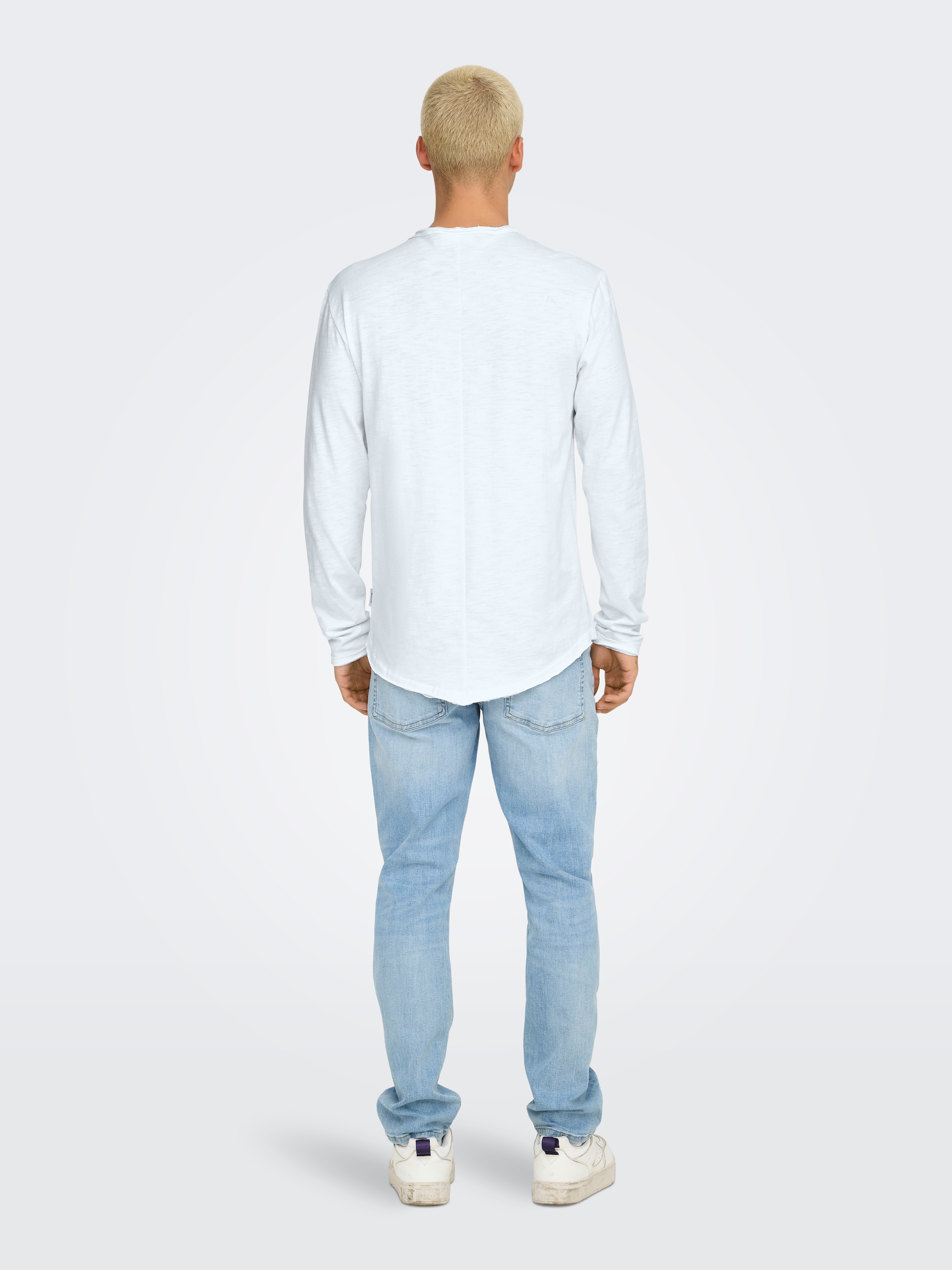 ONLY & SONS Langarmshirt »ONSBENNE LONGY LS TEE VD«