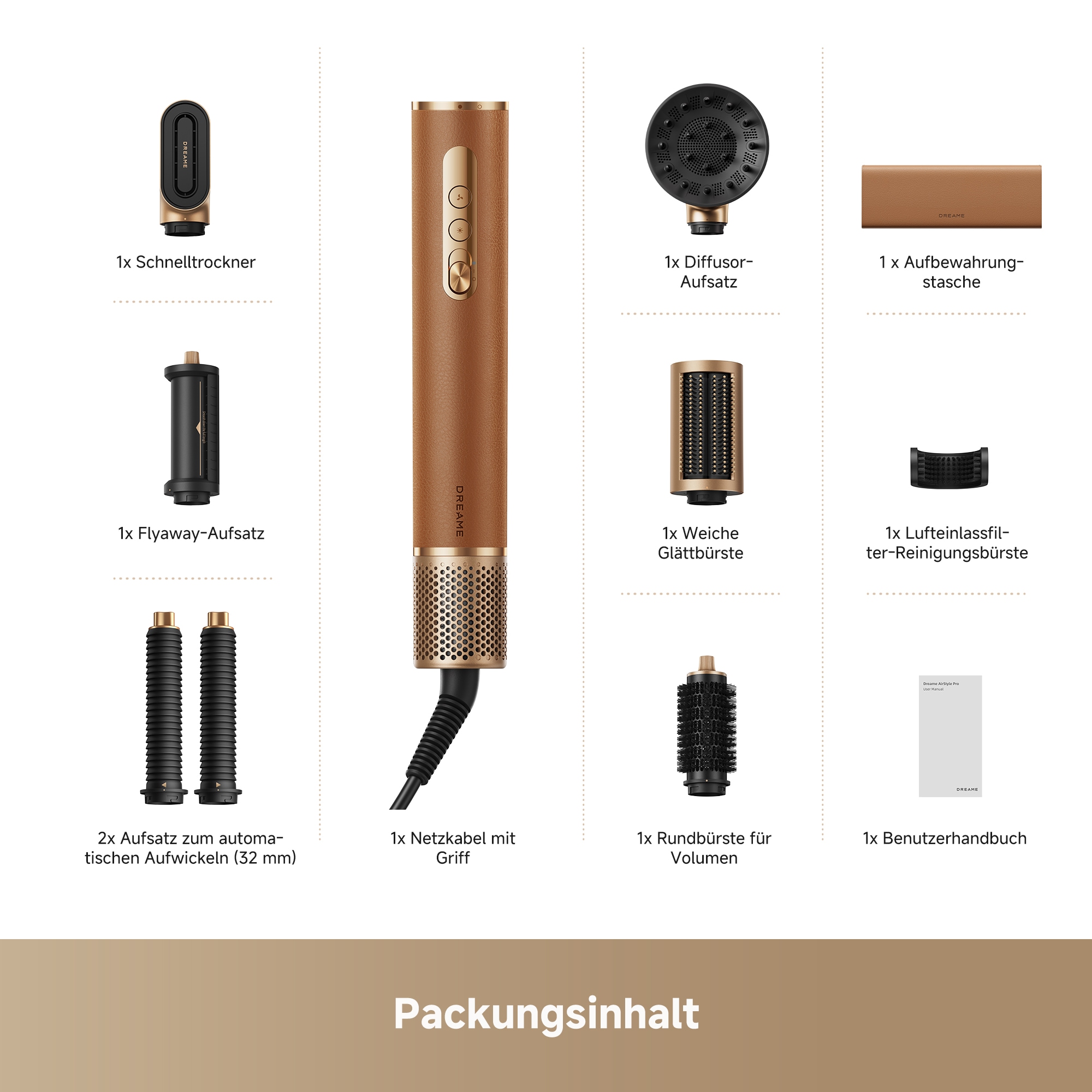 Dreame Haarstyler »AirStyle Pro 2« Multi-Haarstyler, Lockenwickler, Hitzeschutz