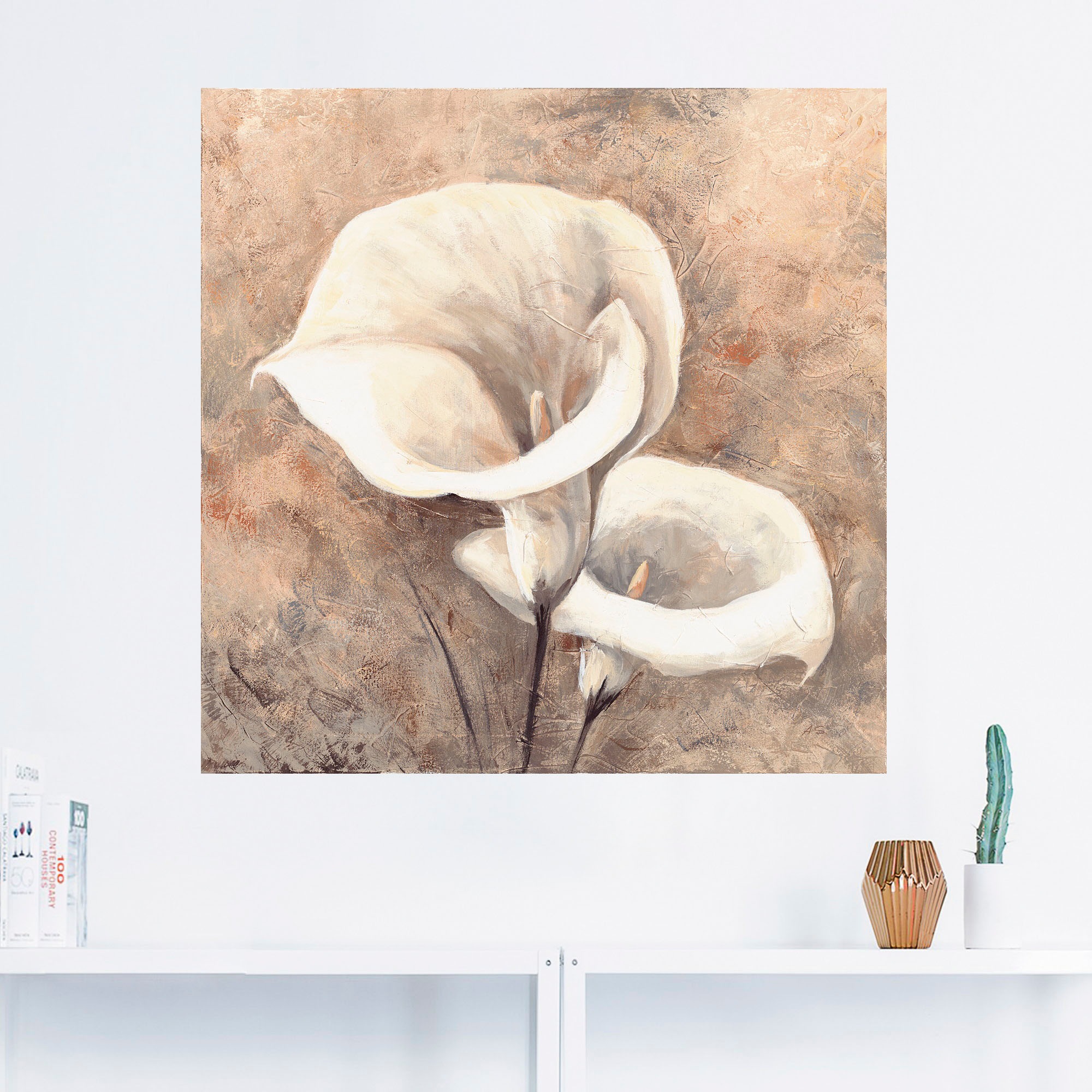 Artland Wandbild »Klassische Callas«, Blumen, (1 St.), als Leinwandbild, Wandaufkleber in verschied. Größen
