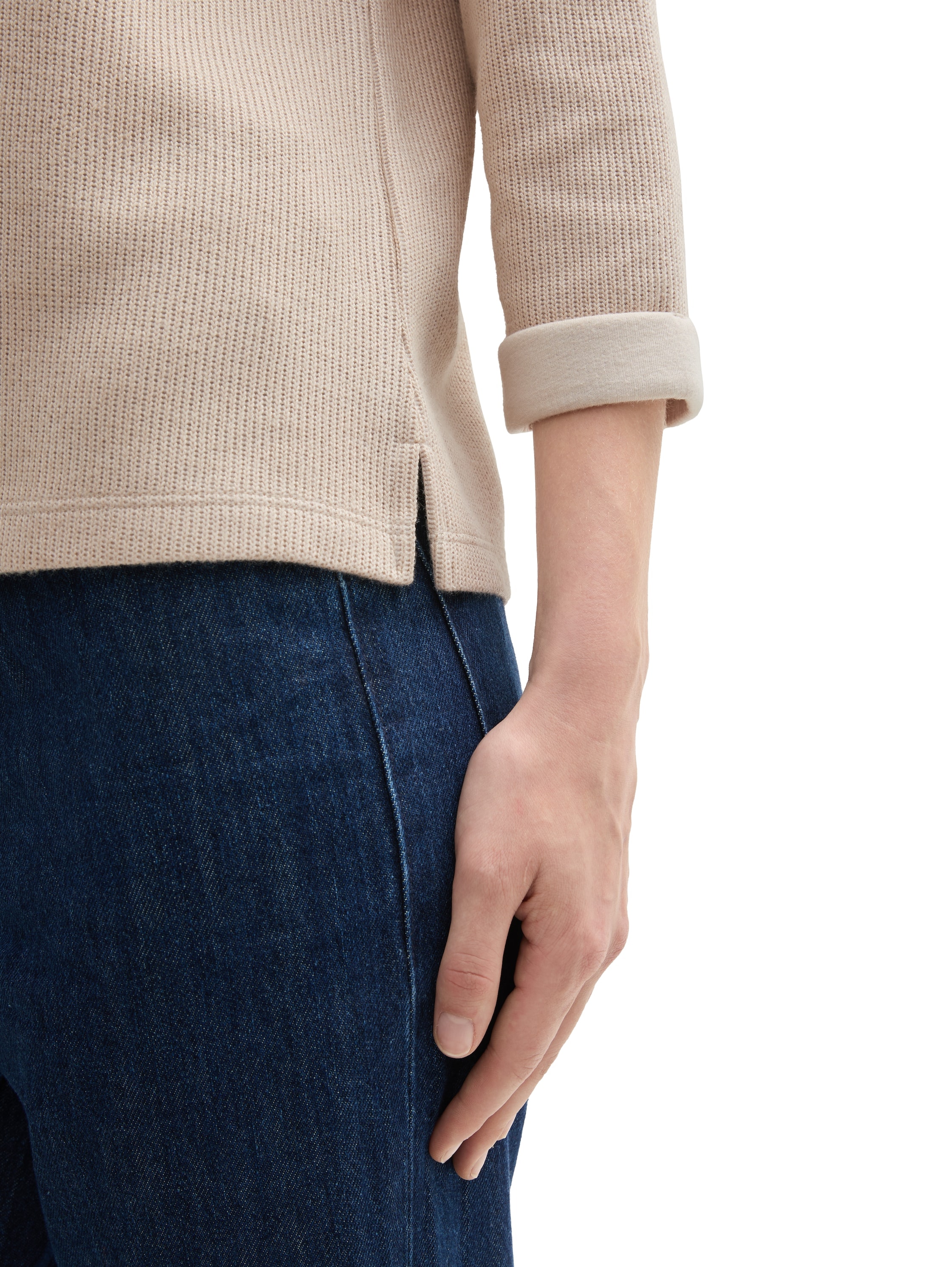 TOM TAILOR Sweatshirt, in Melange Optik