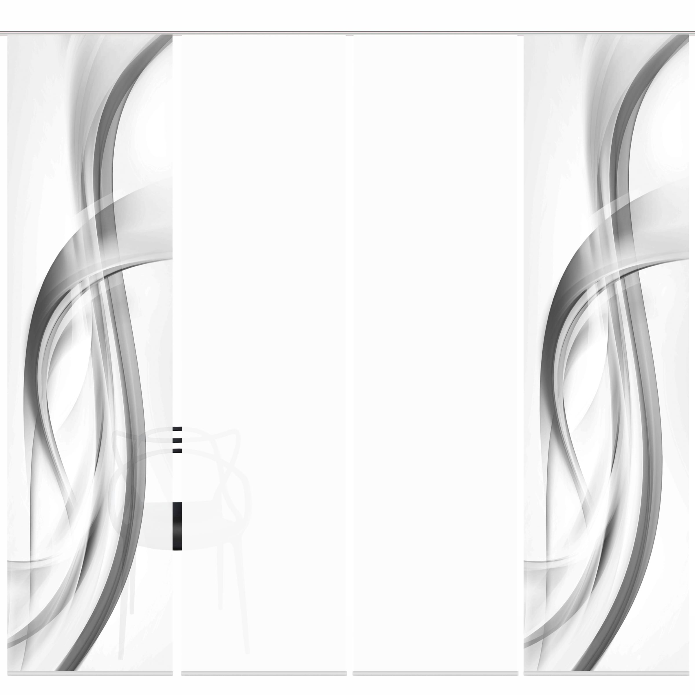 HOME WOHNIDEEN Schiebegardine »FALA«, (4 St.), Schiebevorhang Digi 4er Set FALA BEERE