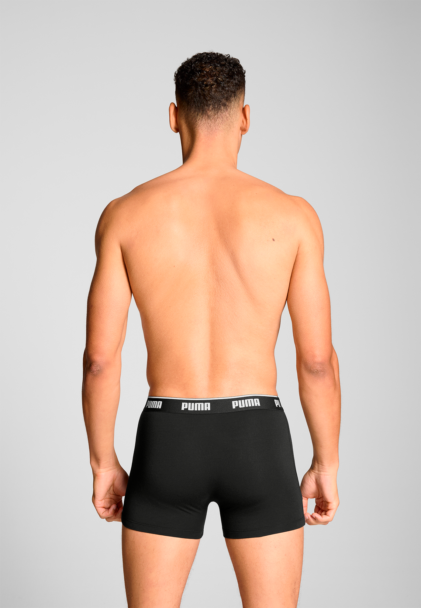PUMA Boxershorts »PUMA MEN EVERYDAY BASIC BOXERS 3P«, (3er Pack), Komfortabler elastischer Logobund