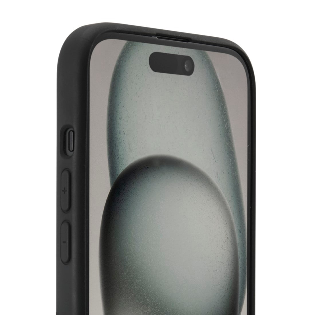 Hama Handyhülle »Handyhülle "Fantastic Feel" für Apple iPhone 15, Schwarz«, Apple iPhone 15, Kratzschutz und bezogene Seitentasten