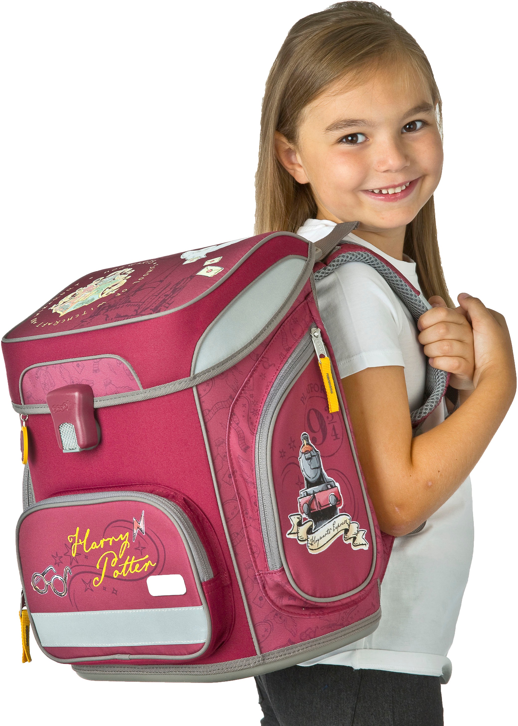 Scooli Schulranzen »EasyFit, Harry Potter II«, Reflektoren