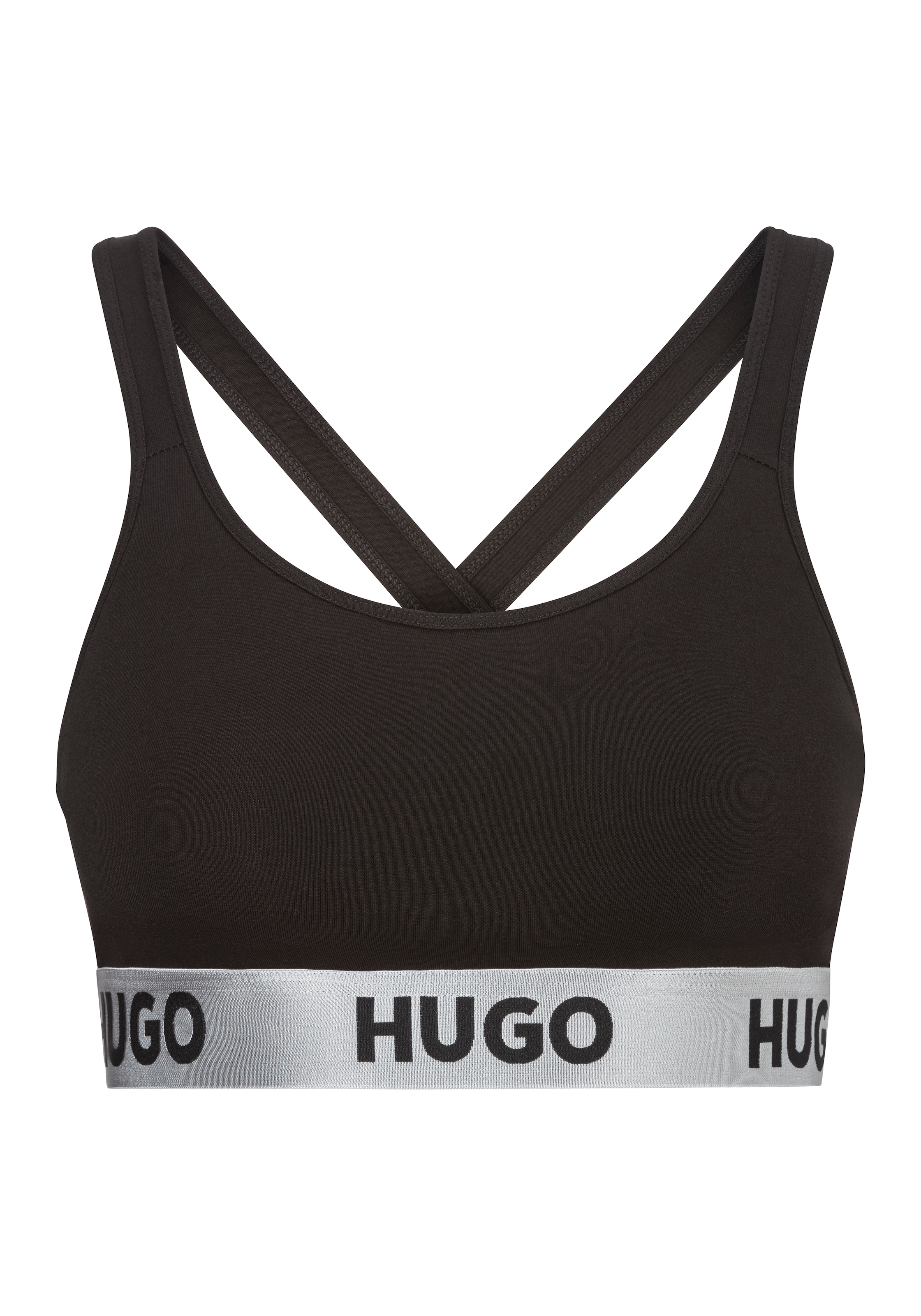 HUGO Underwear Bralette-BH »BRALETTE PADDED SPOR«, mit HUGO Logo auf dem Bund