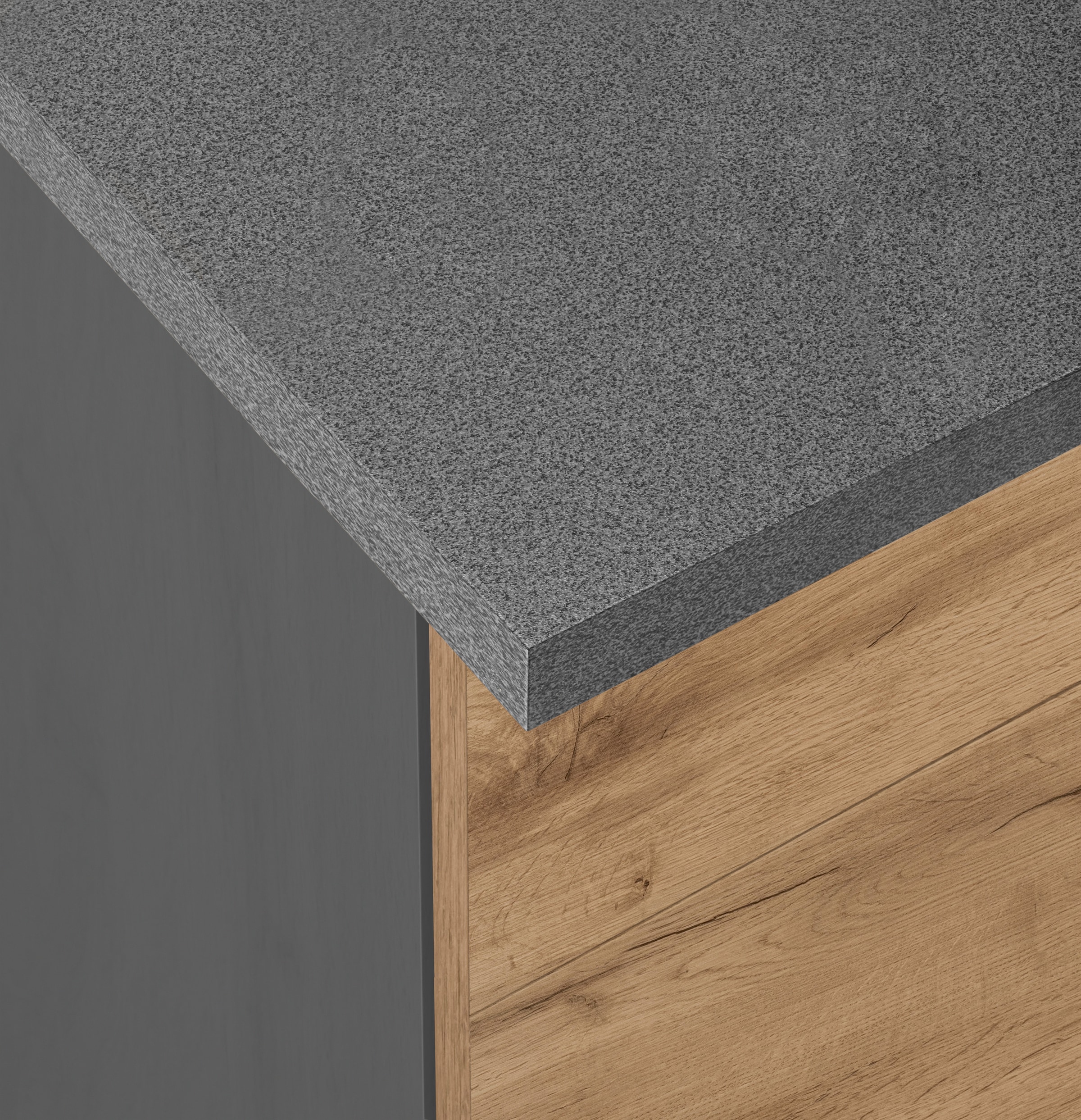 KOCHSTATION Unterschrank »KS-Colmar« 150 cm breit, 2 Schubkästen, 2 Türen, 6 Fächer, für viel Stauraum