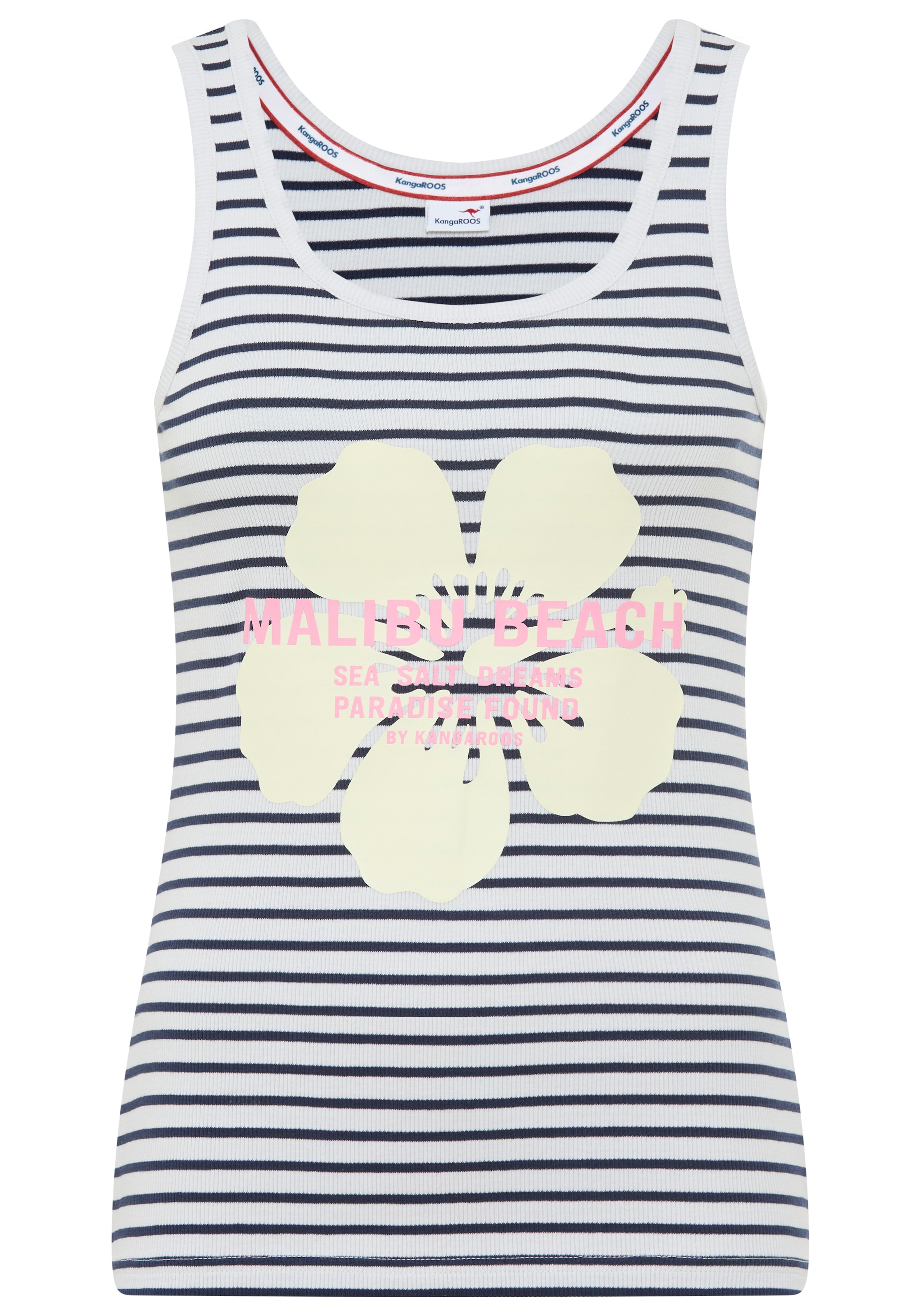 KangaROOS Trägertop hüftlang, figurbetonte Passform, aus Baumwolle und Elasthan