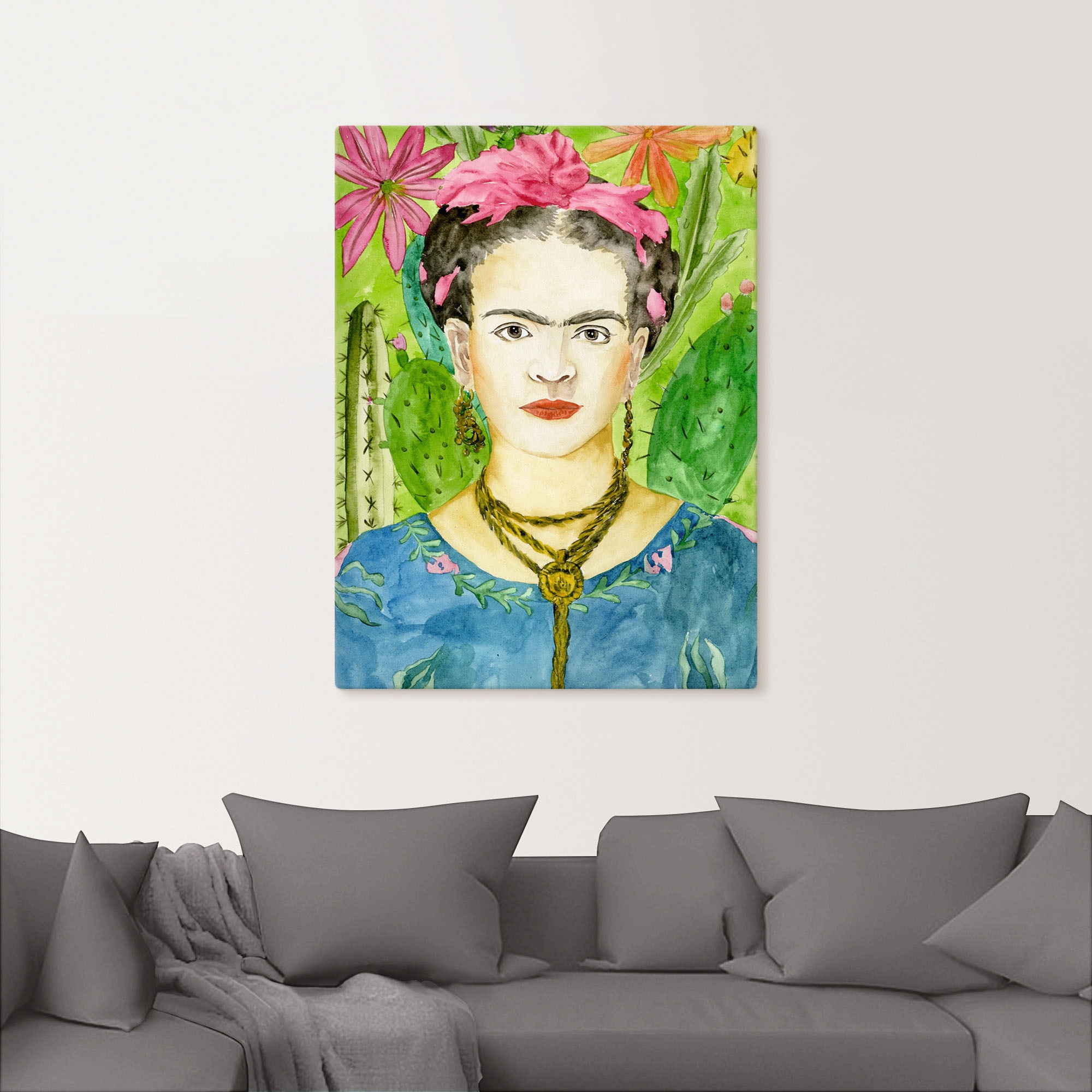 Artland Leinwandbild »Frida Kahlo II« Bilder von Frauen 1 Stk. tlg. auf Holzrahmen gespannt