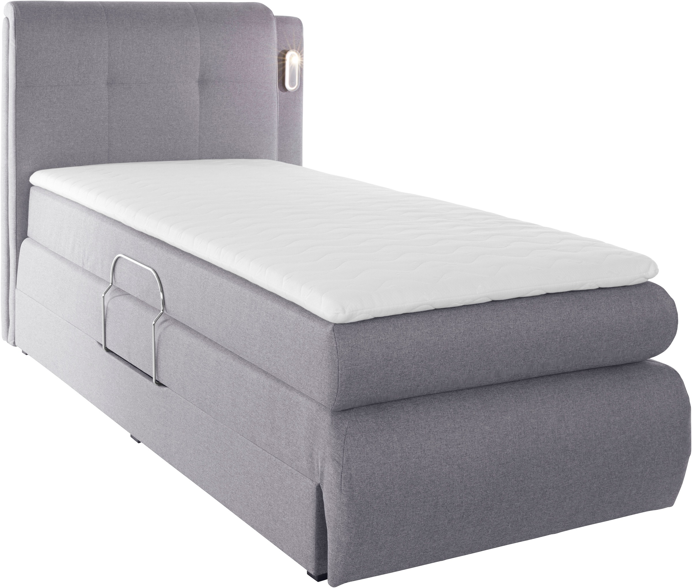 COLLECTION AB Boxspringbett »Borna«, inklusive Bettkasten, LED-Beleuchtung und Topper